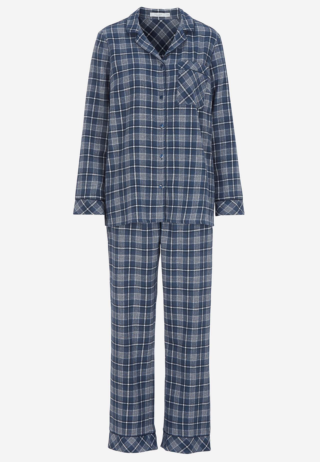 Ruudullinen pyjama flanellista
