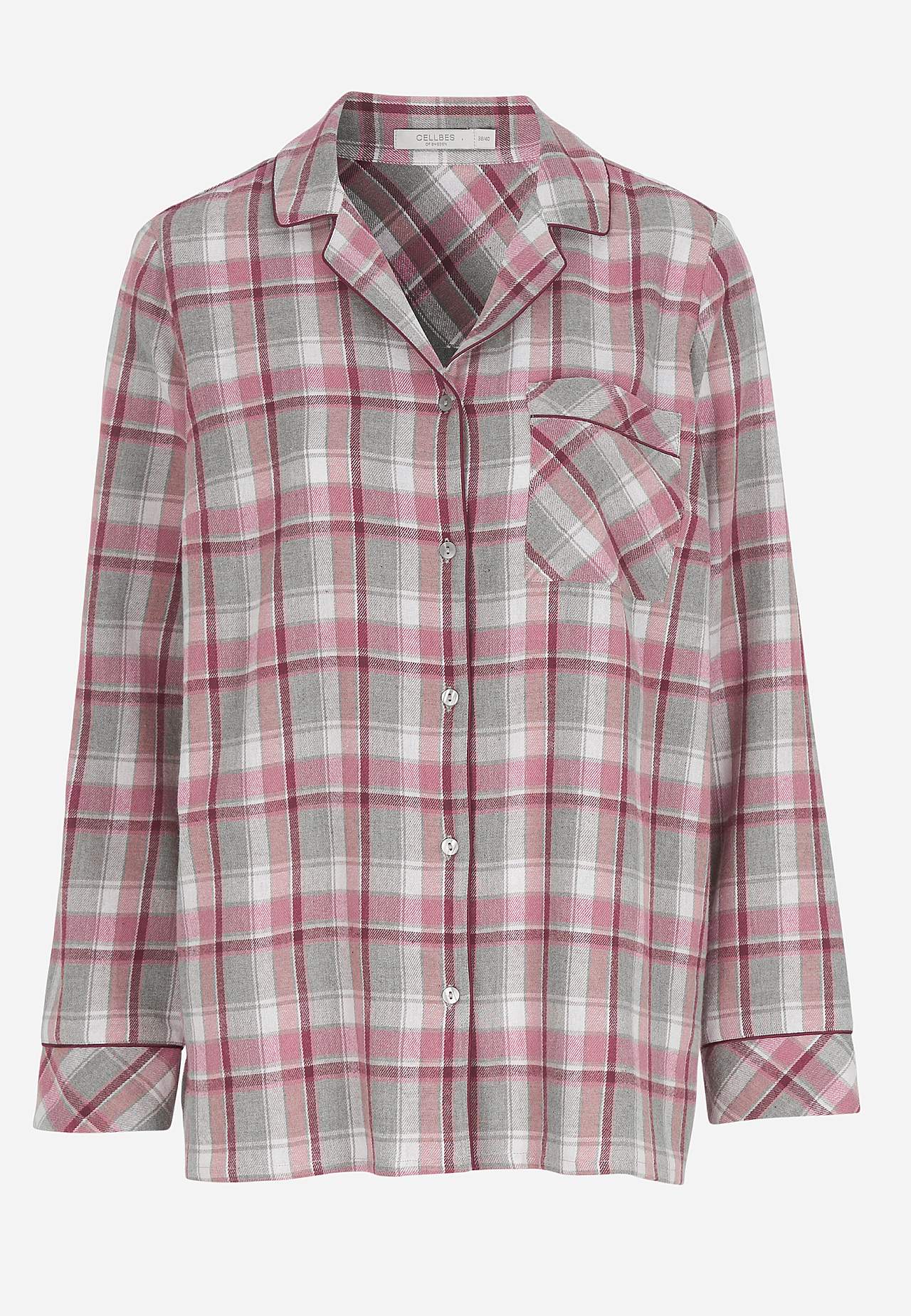 Ruudullinen pyjama flanellista
