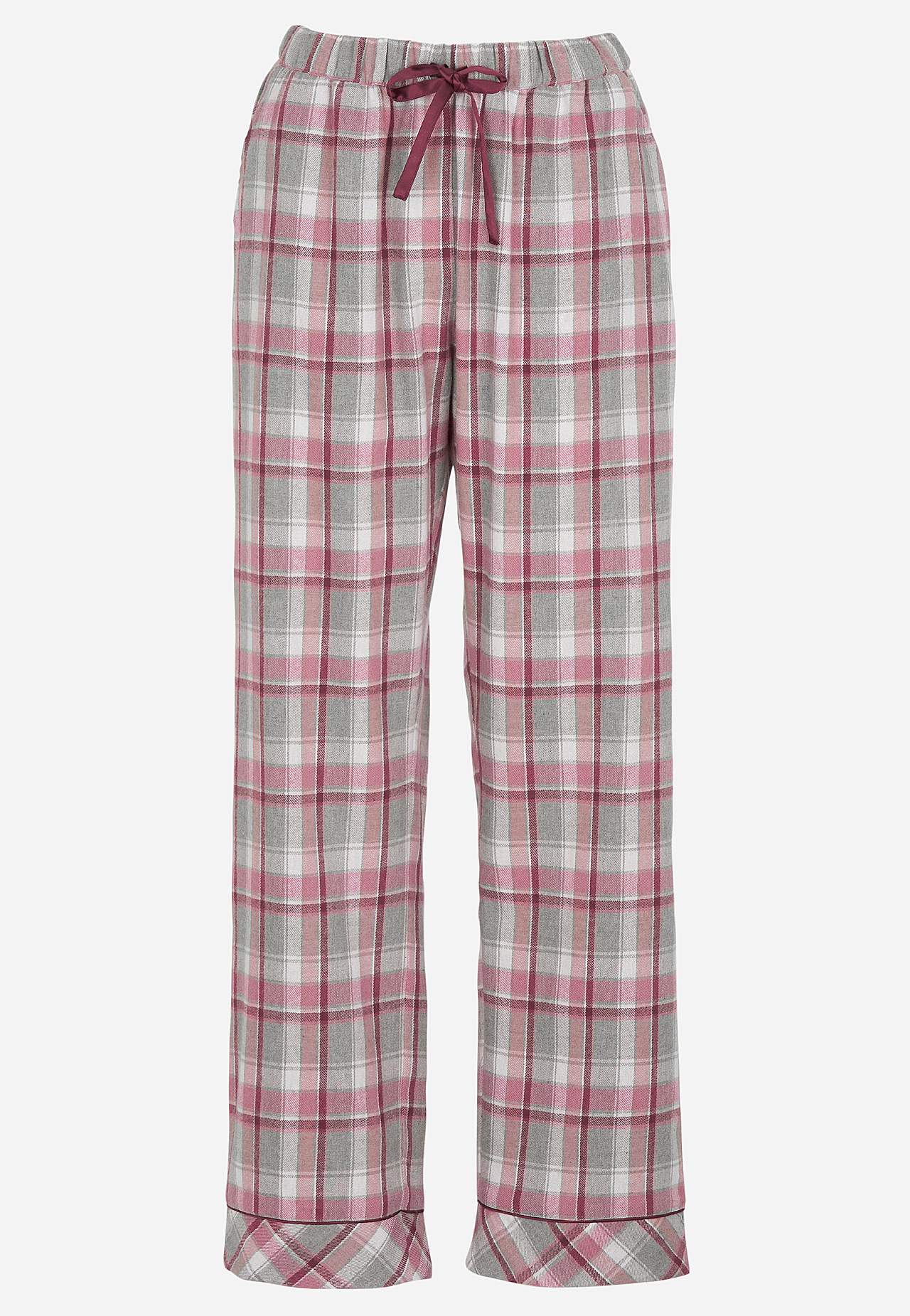 Ruudullinen pyjama flanellista