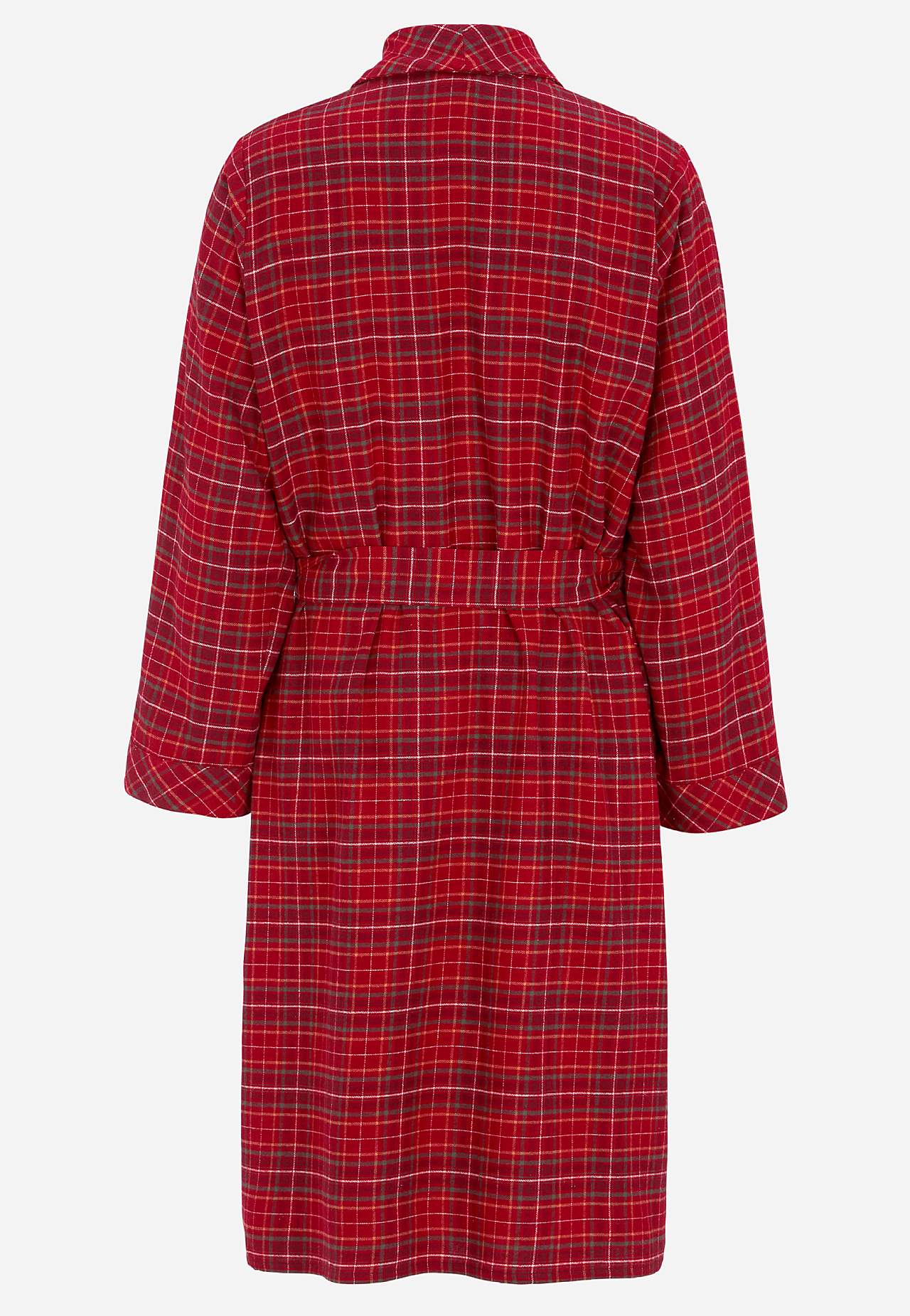 Ruudullinen aamutakki flanellista