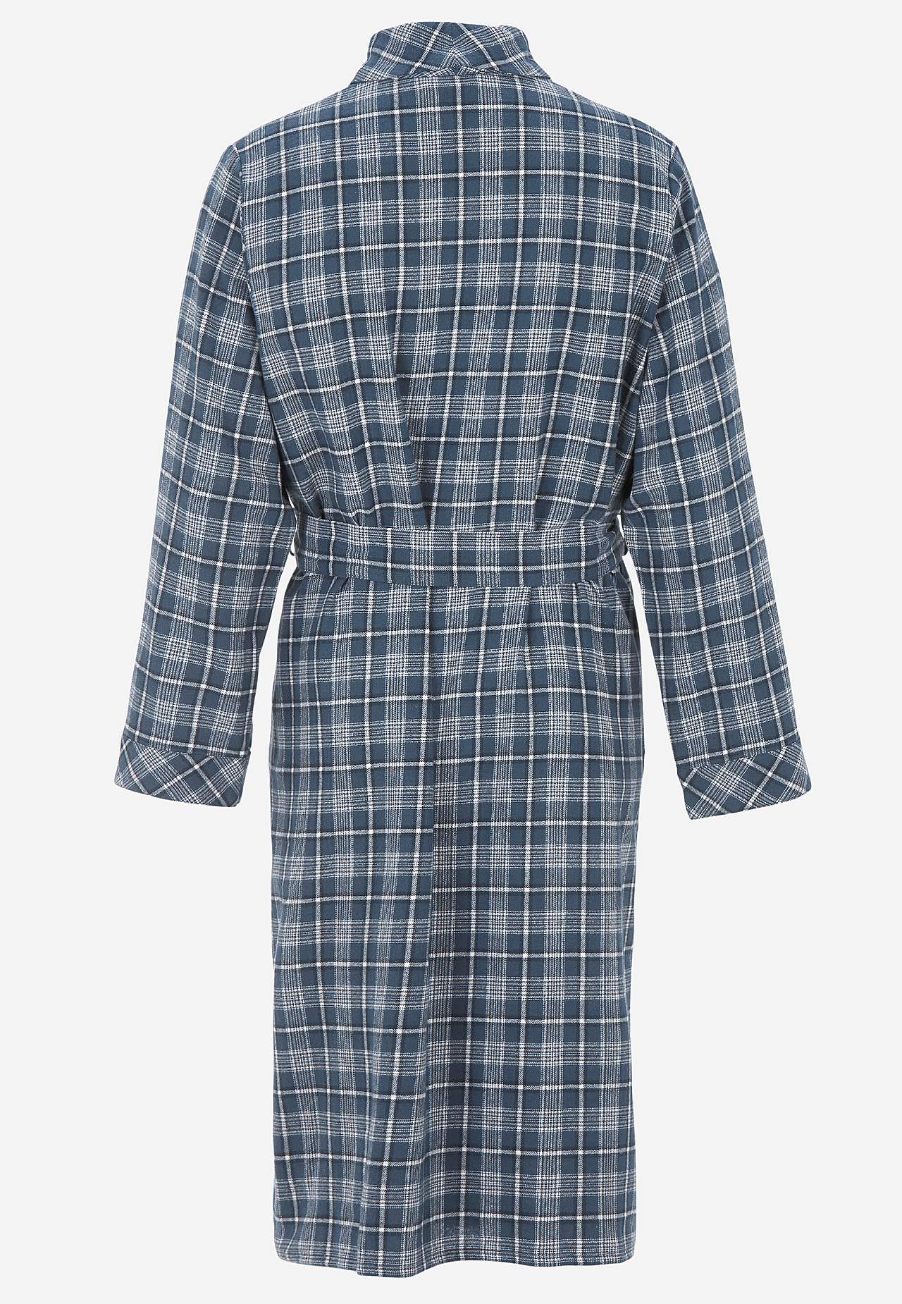 Ruudullinen aamutakki flanellista