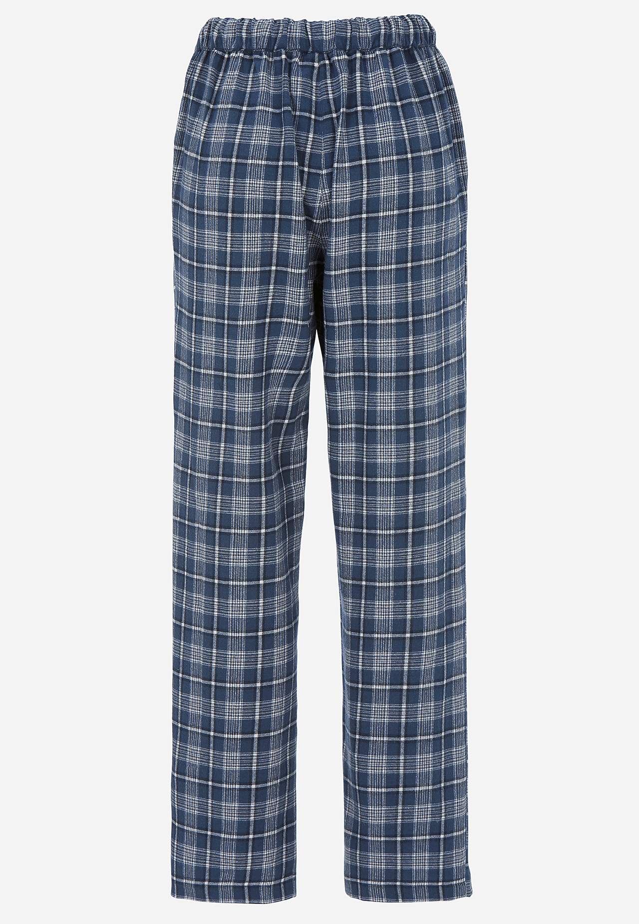 Ruudulliset pyjamahousut flanellista