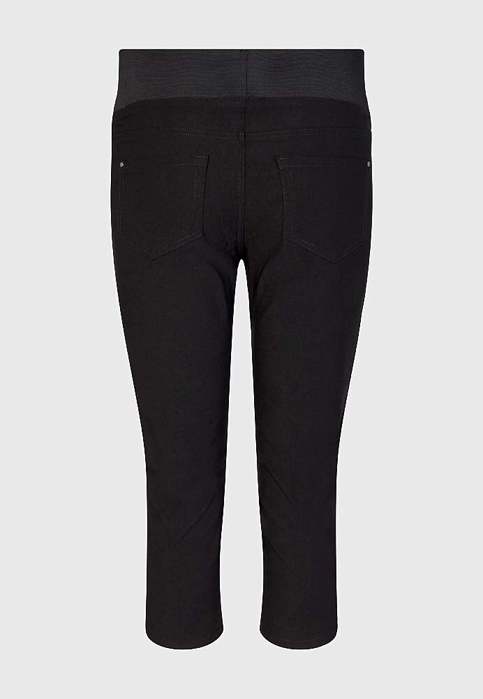 Joustavat caprihousut joustavalla vyötäröllä