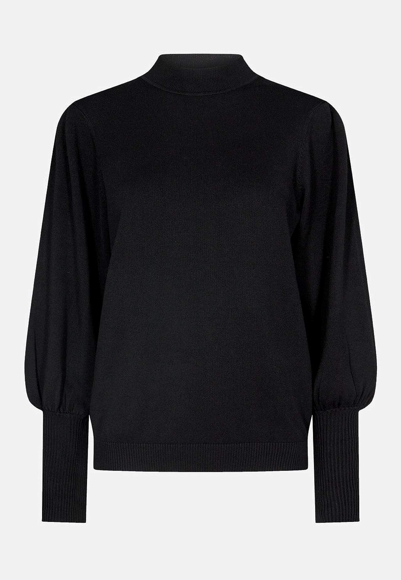 Tiheäsilmukkainen neule puolipoolokauluksella