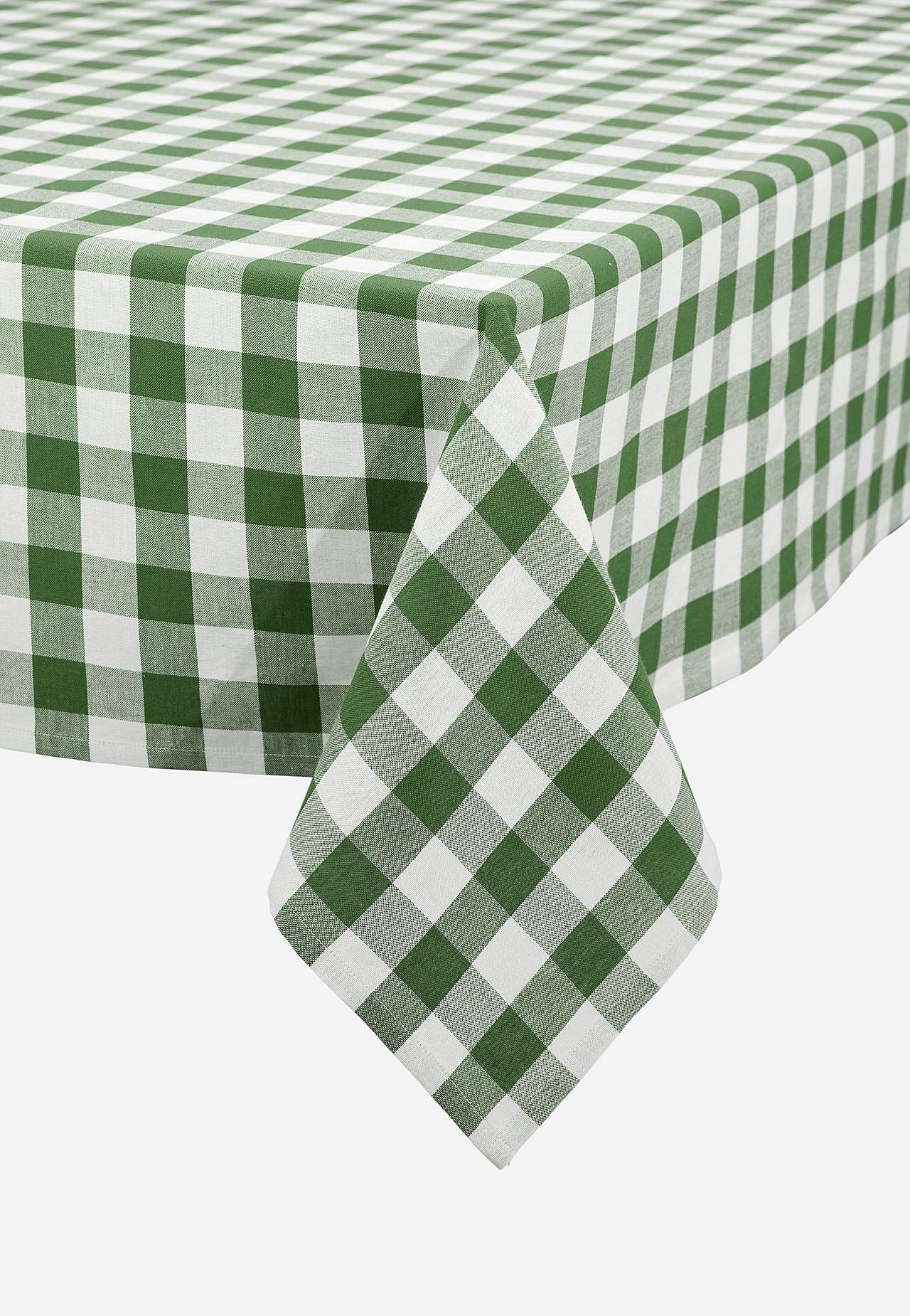 Kudottu, ruudullinen pöytäliina