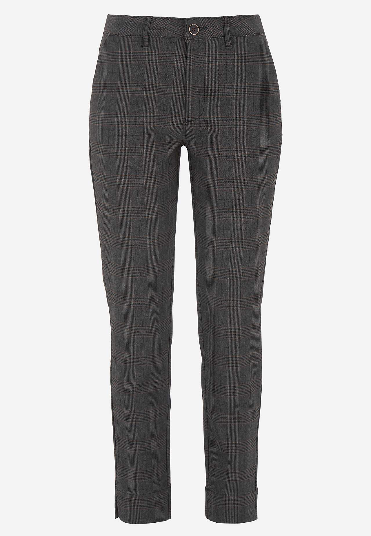 Erittäin joustavat, ruudulliset trikoohousut