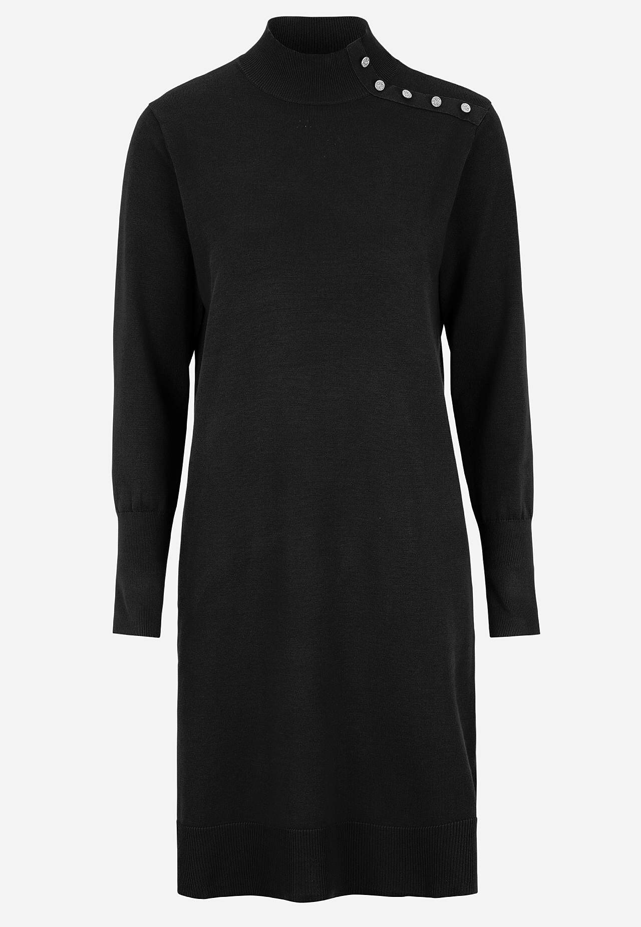 Tiheäsilmukkainen mekko strassinapeilla