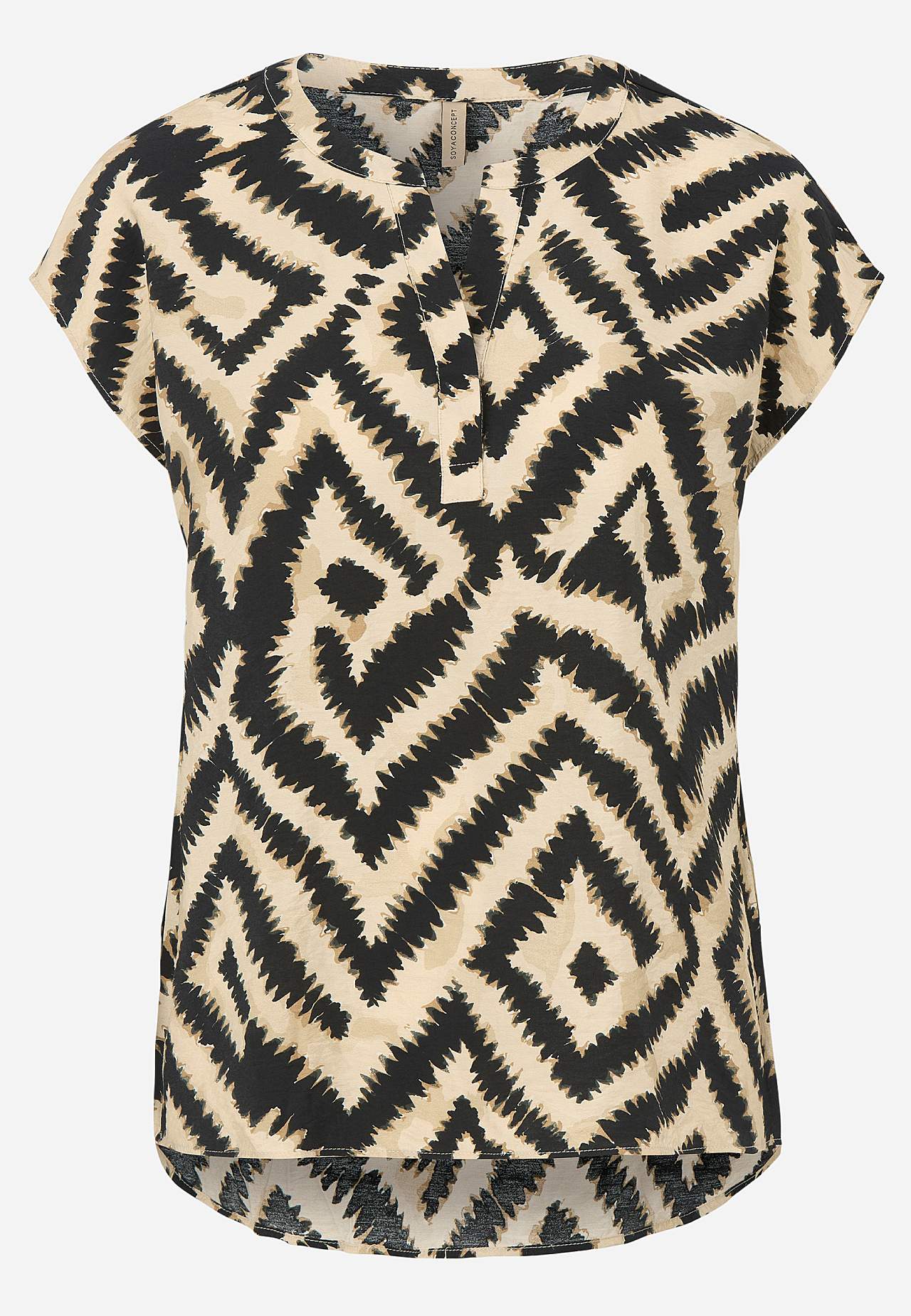 Kudottu, kevyesti rypistetty viskoosipaita