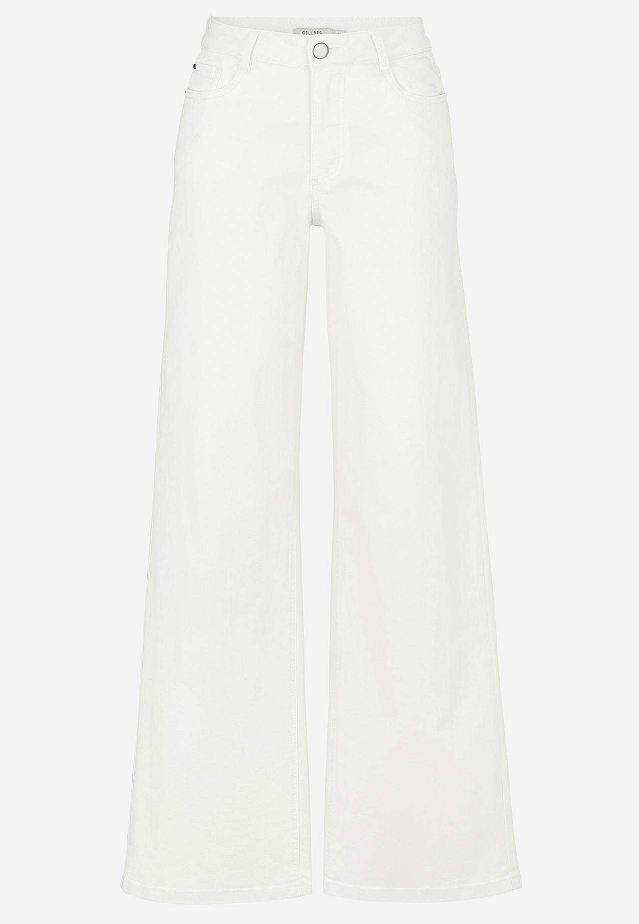 Leveät, pitkät farkut korkealla vyötäröllä Renata