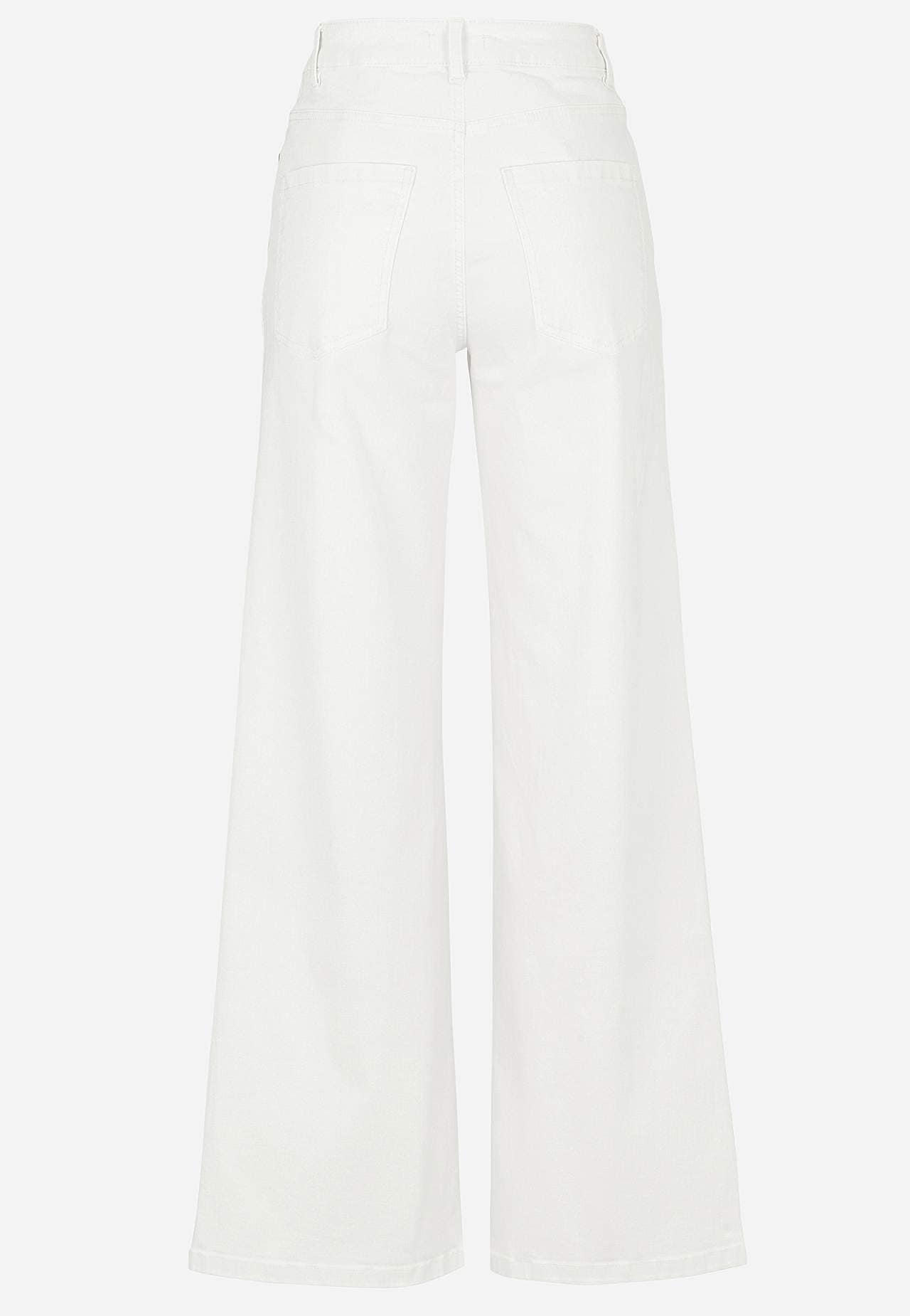 Leveät, pitkät farkut korkealla vyötäröllä Renata