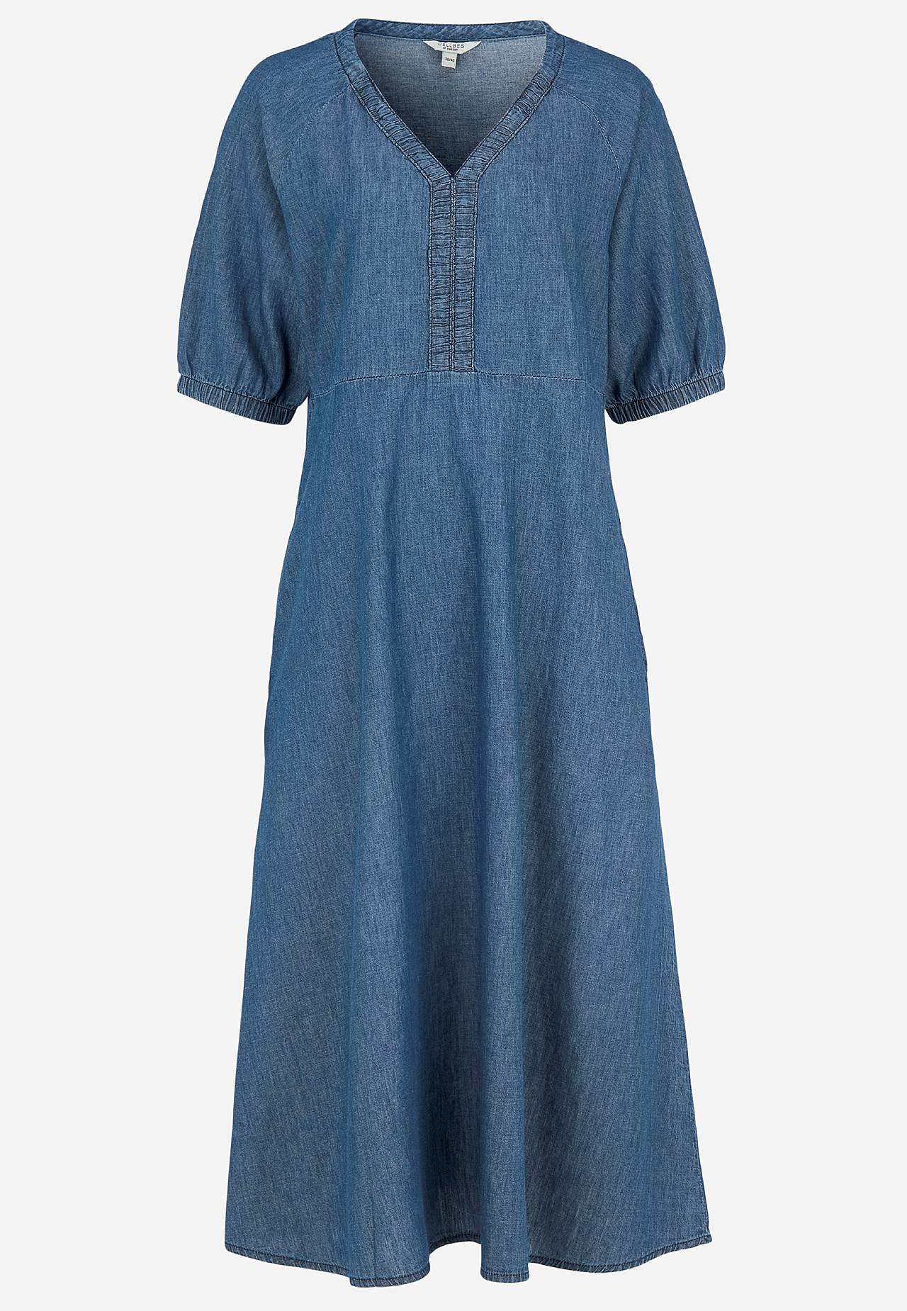 Farkkumekko puhvihihoilla