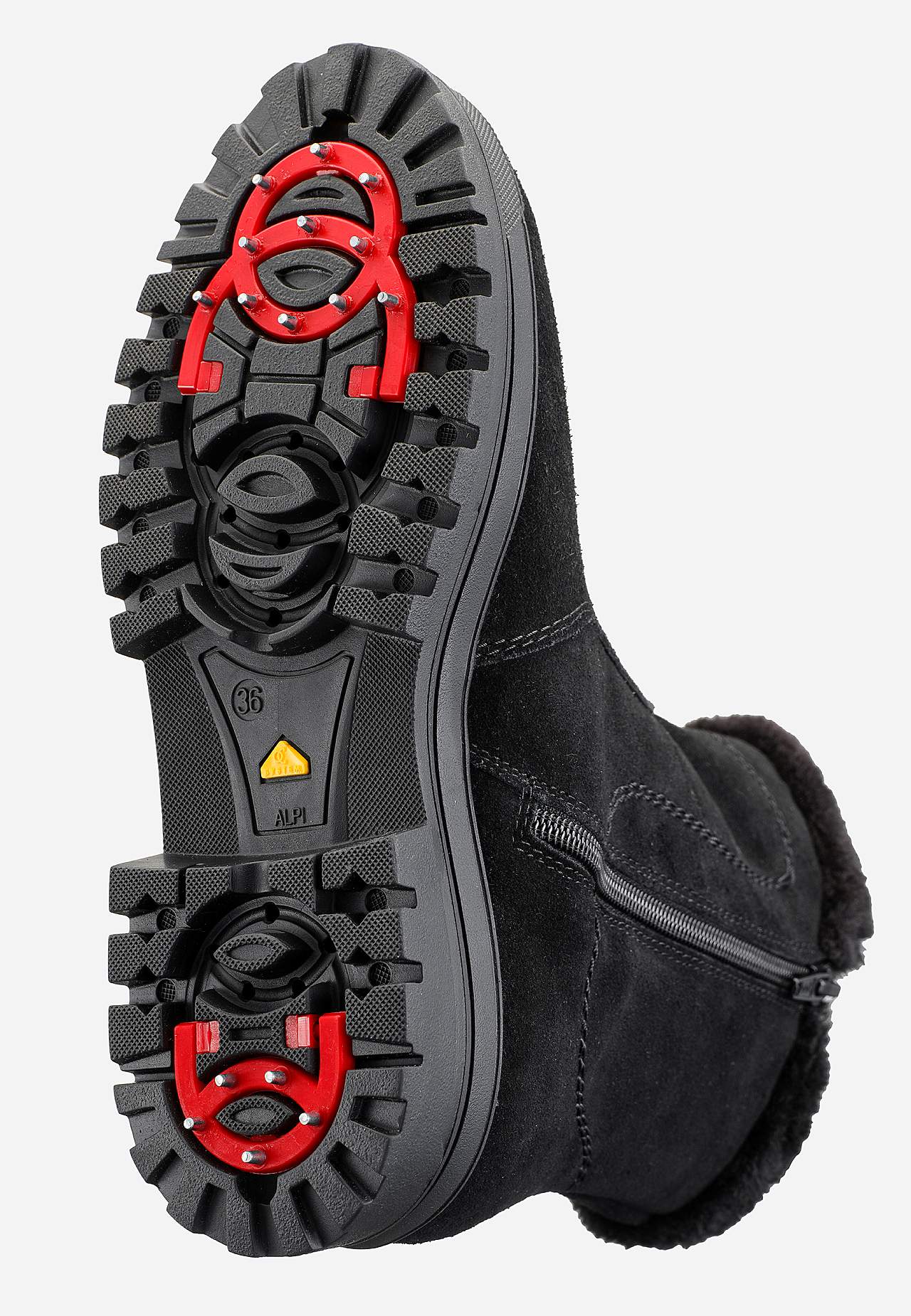 Mokkakenkä sisäänvedettävillä jääkengillä