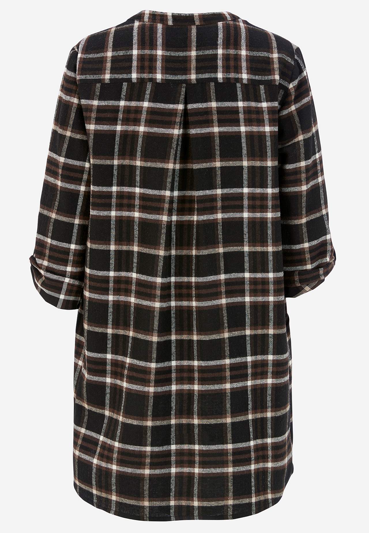 Tunika flanellista taskuilla