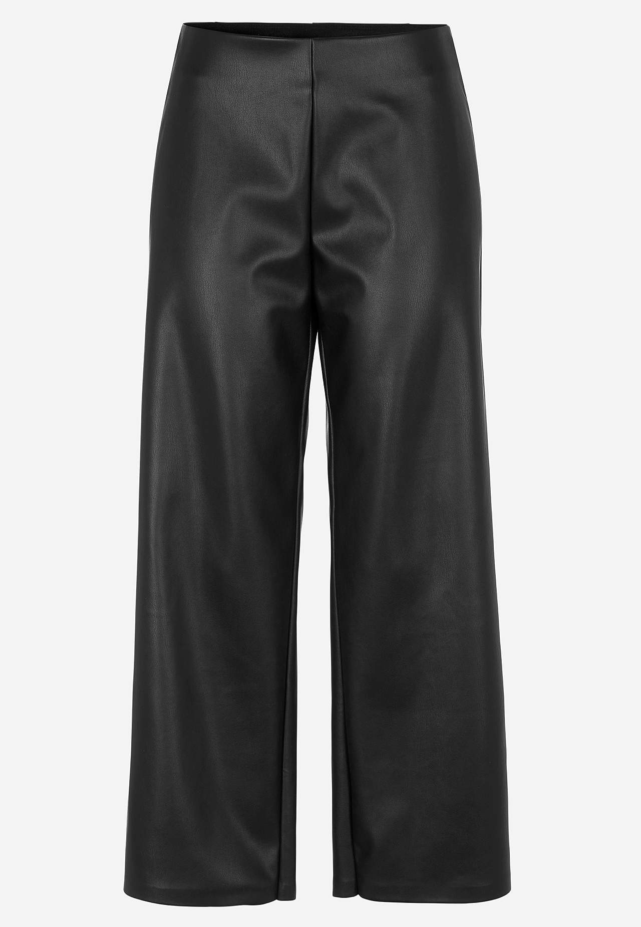 Nilkkapituiset housut tekonahasta