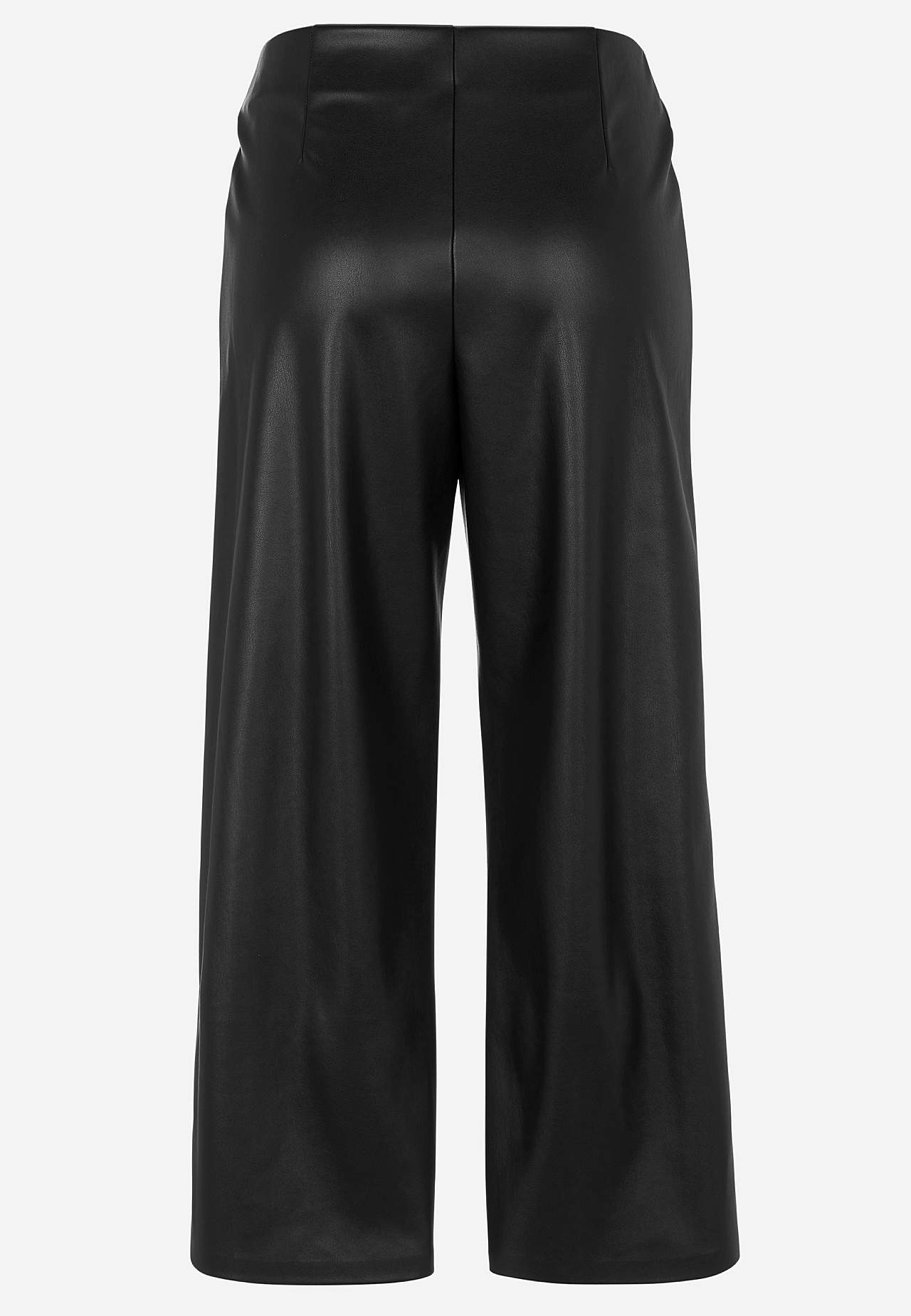 Nilkkapituiset housut tekonahasta