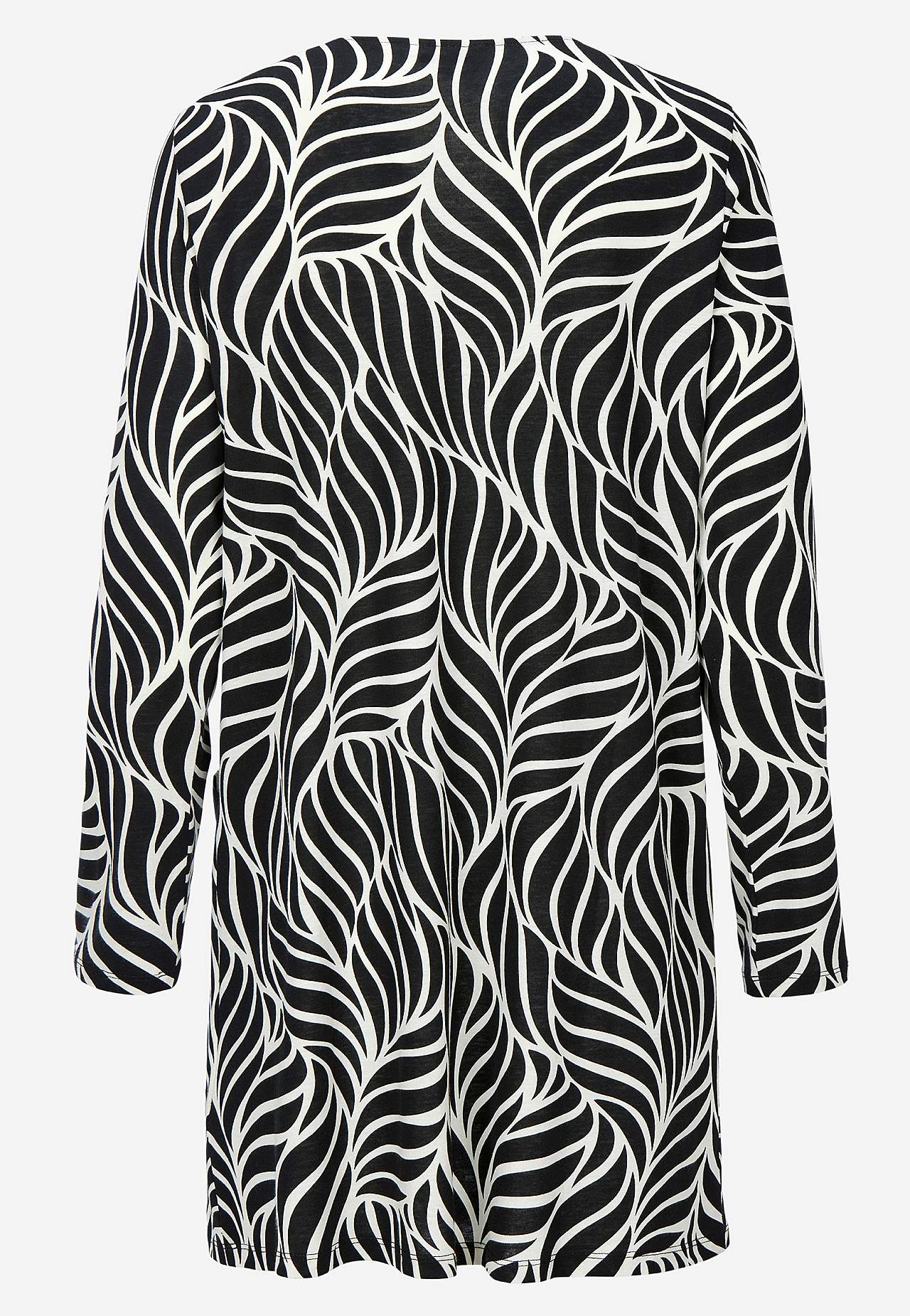 Trikootunika taskuilla