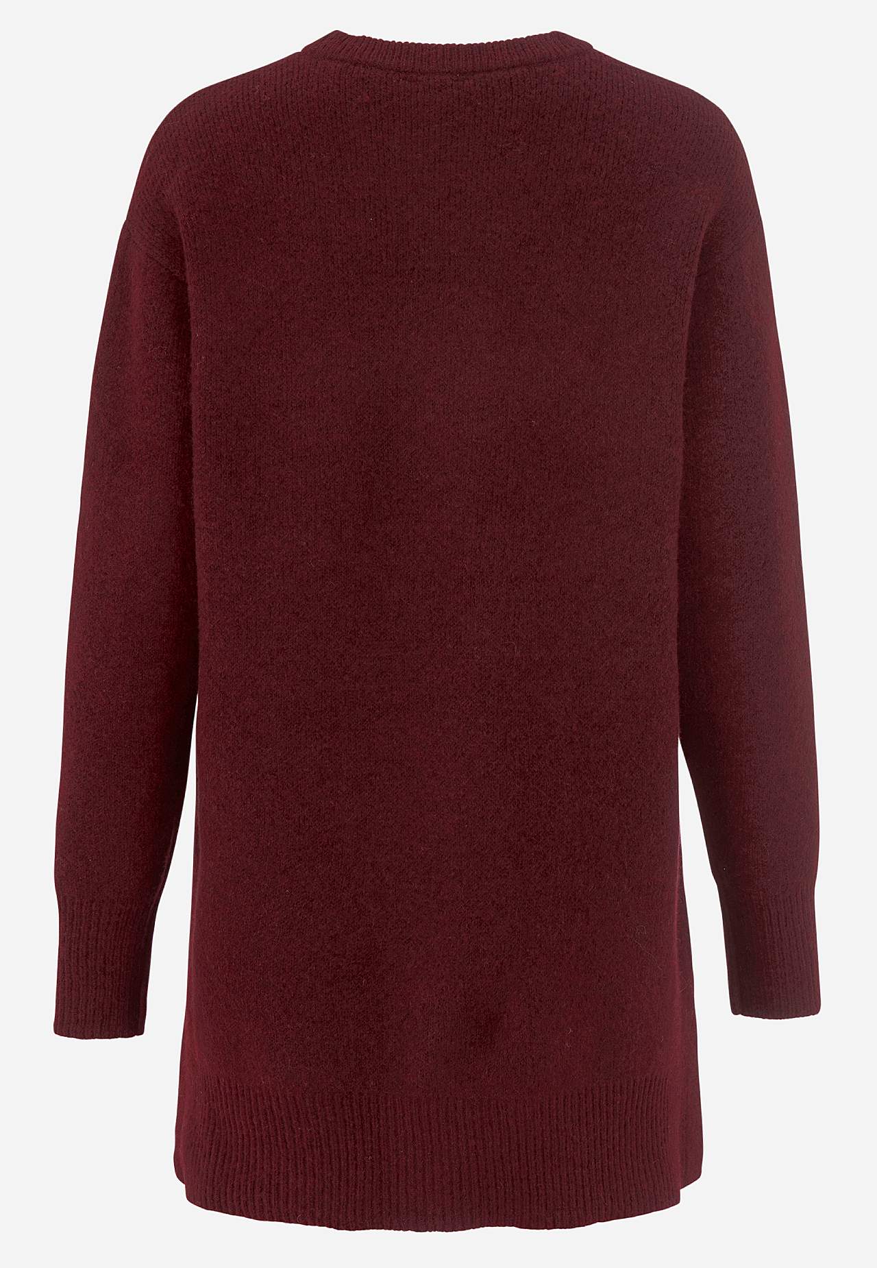 Neulottu tunika halkioilla