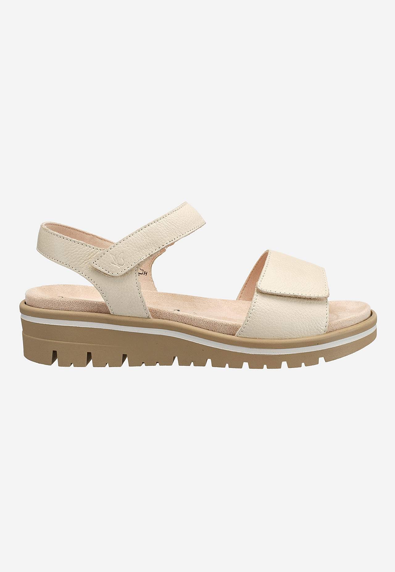 Nahkasandaali tarranauhakiinnityksellä