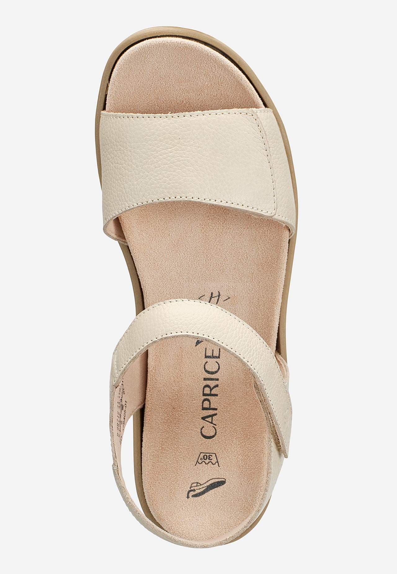 Nahkasandaali tarranauhakiinnityksellä