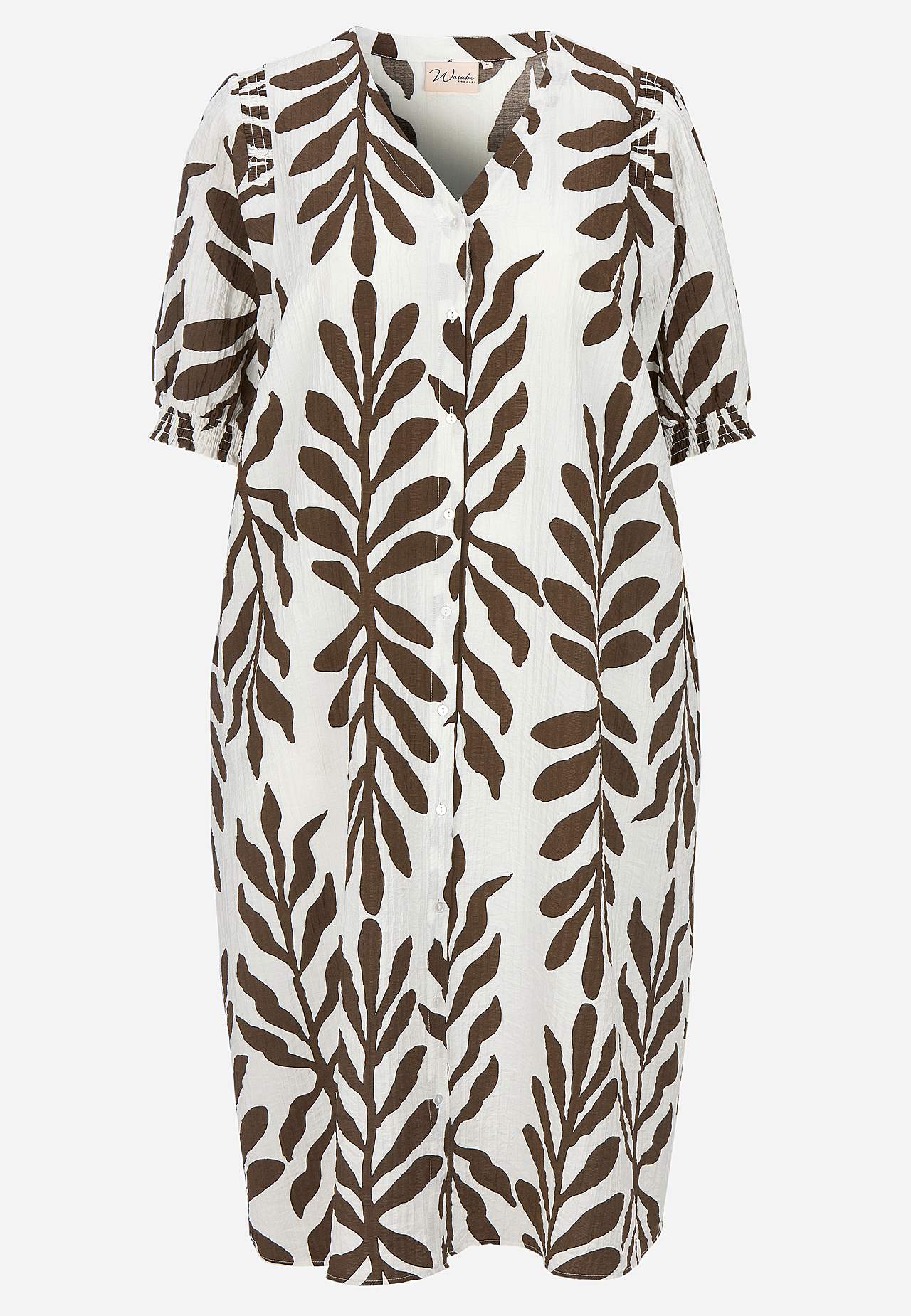 Kuvioitu mekko seersuckerista