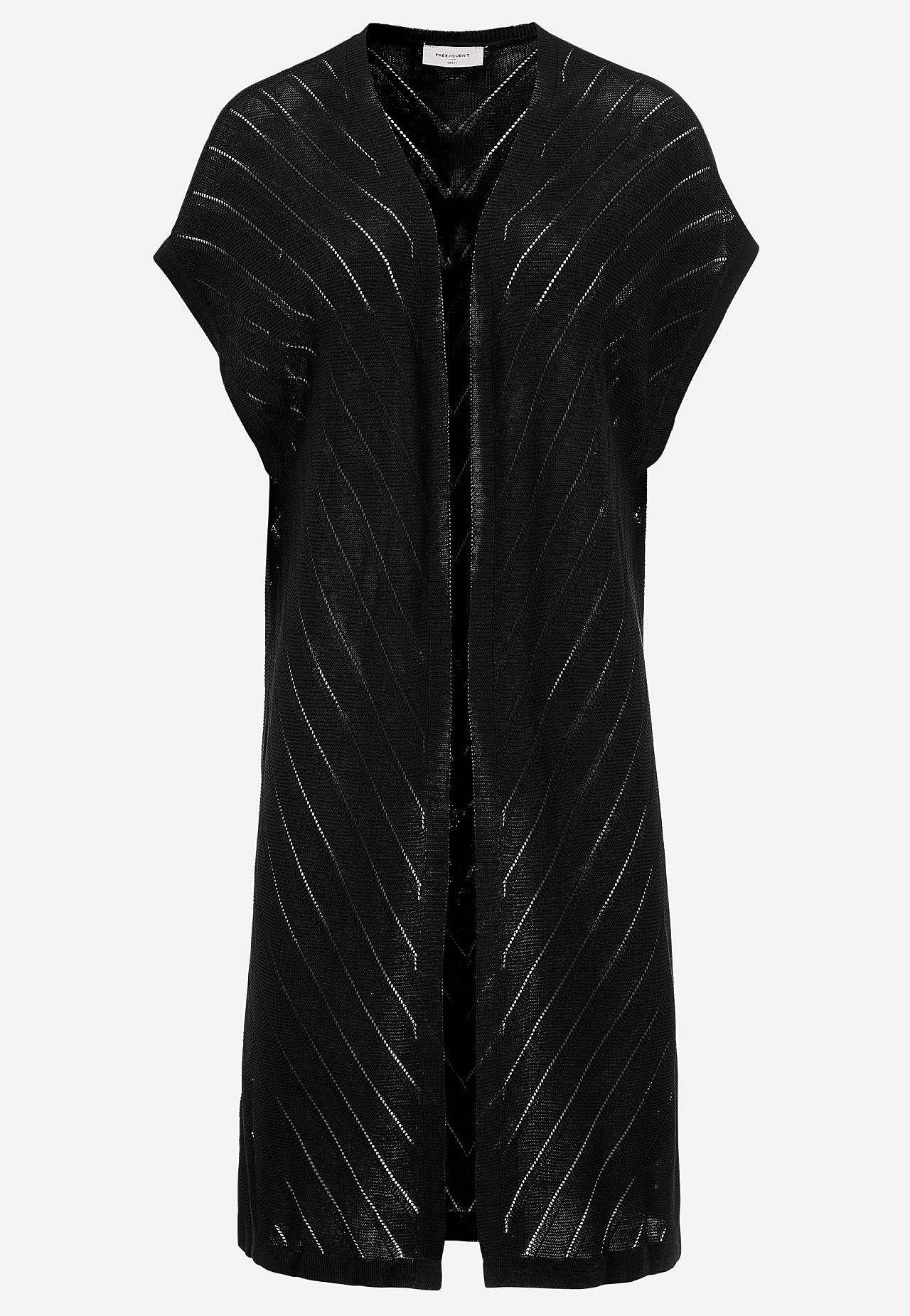 Tiheäsilmukkainen neuletakki rei’ityksellä