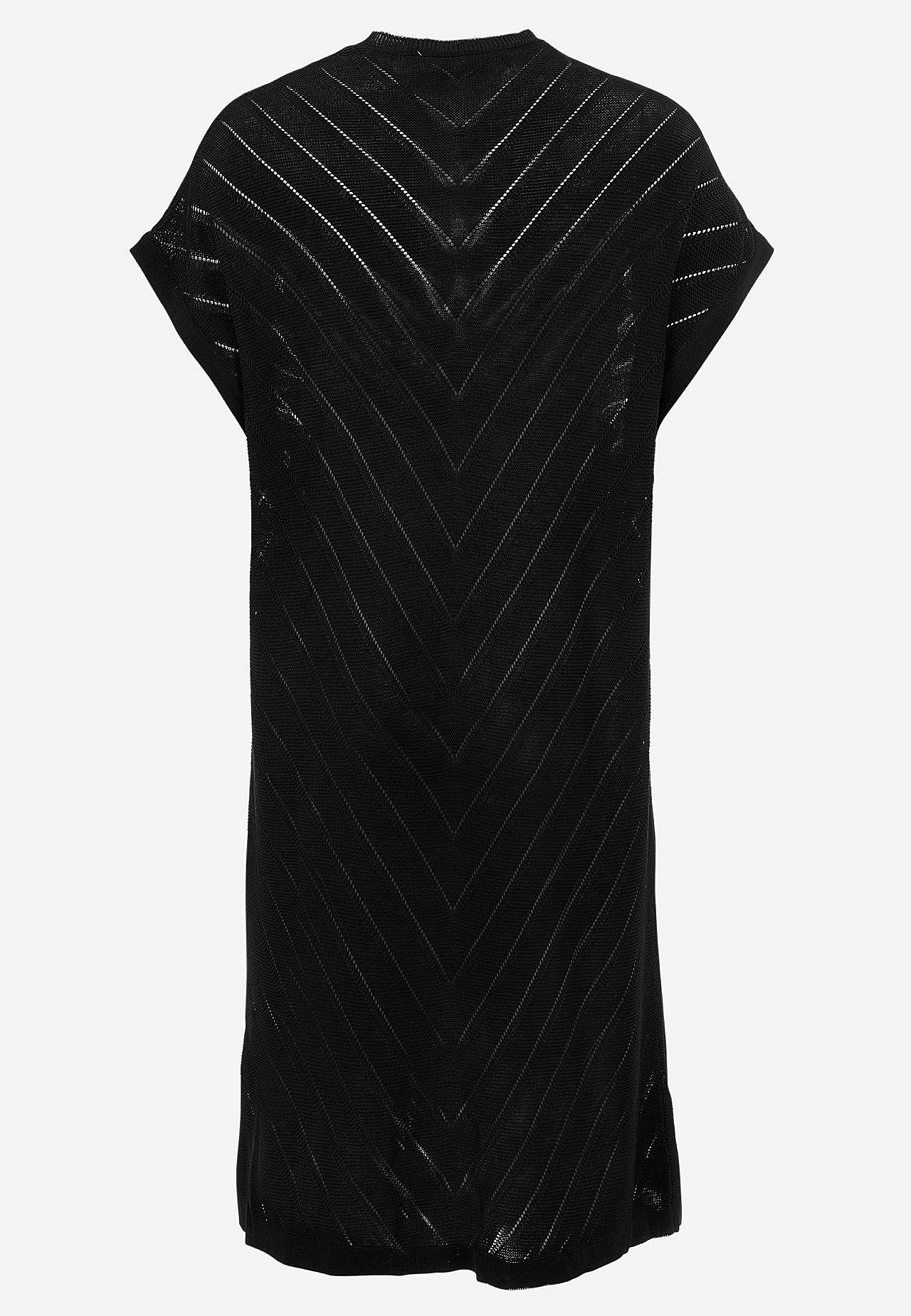 Tiheäsilmukkainen neuletakki rei’ityksellä