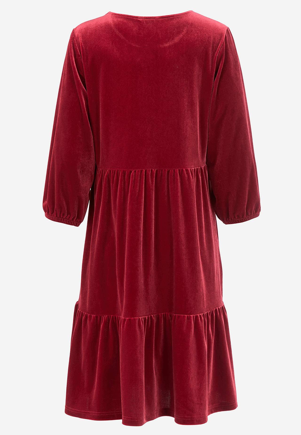 Samettimekko röyhelöillä