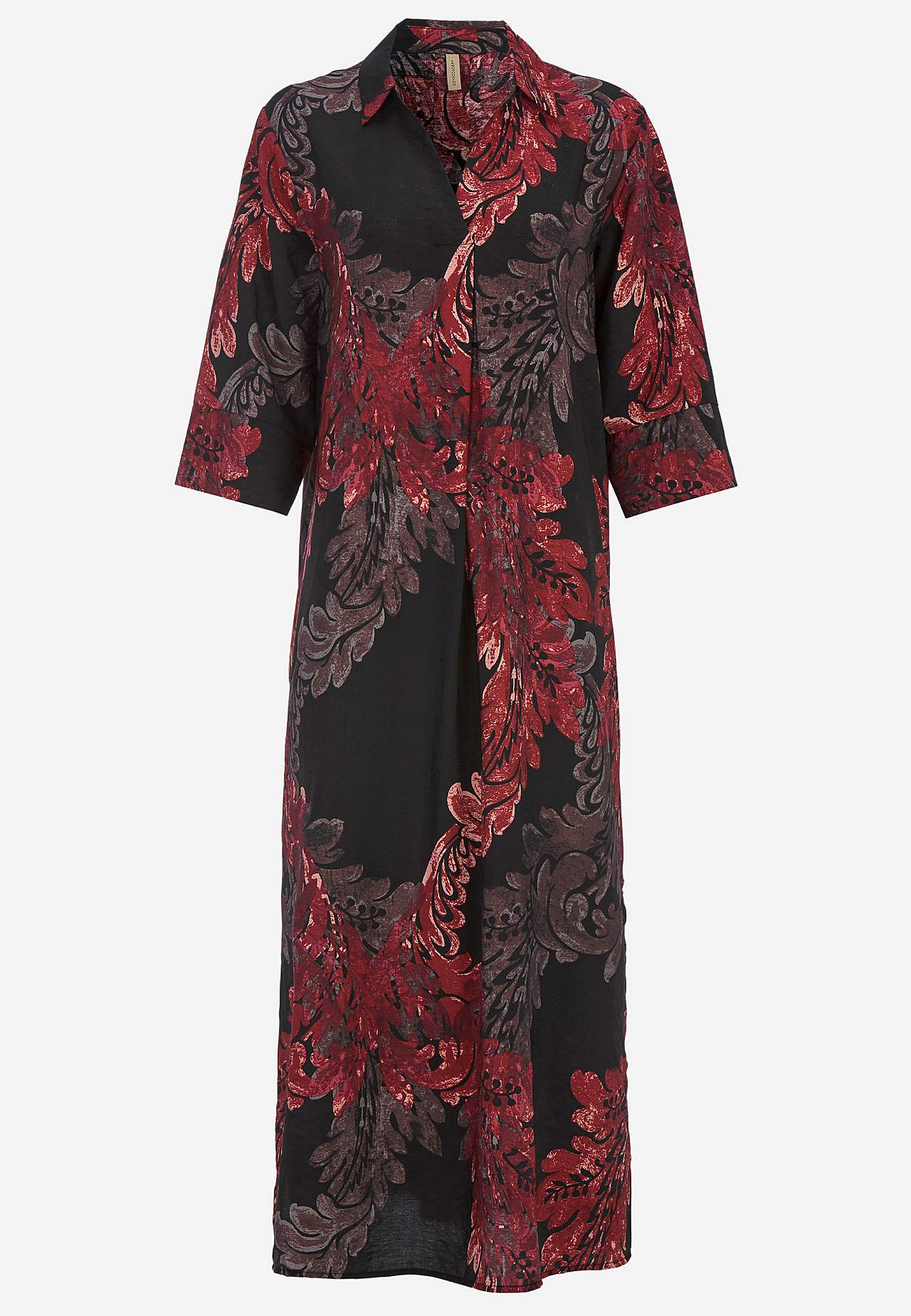 Kudottu, kuviollinen mekko