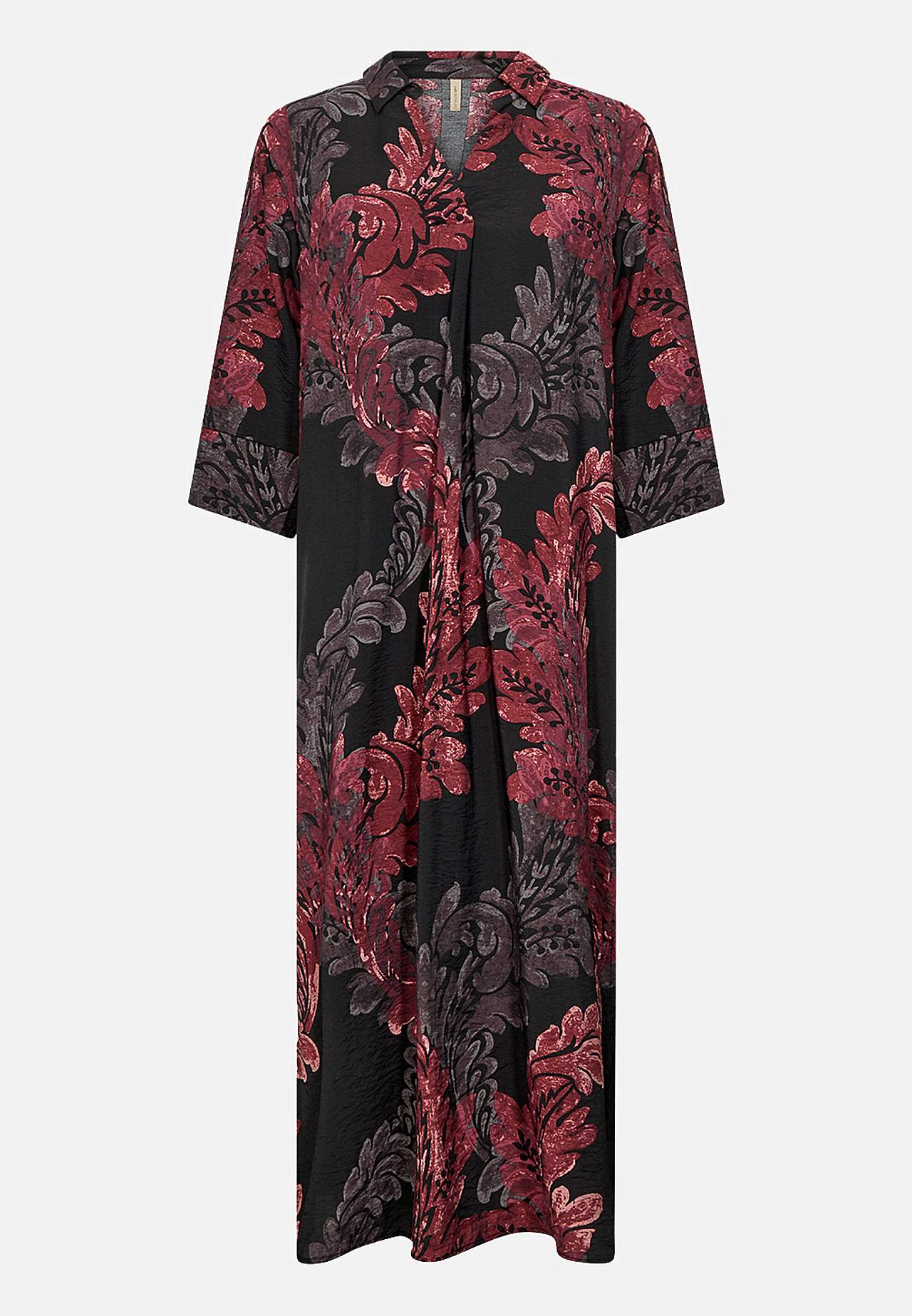 Kudottu, kuviollinen mekko