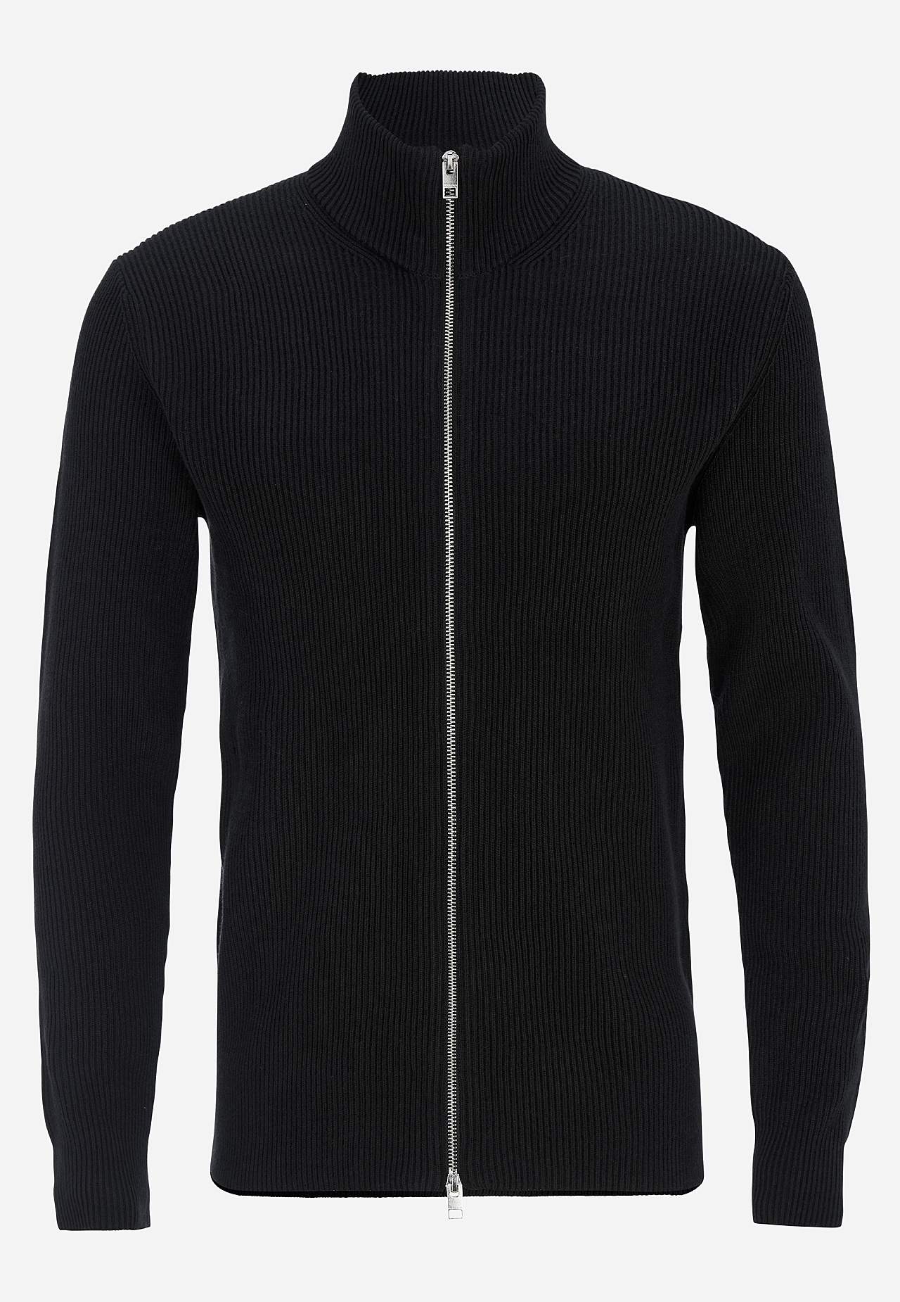 Neulottu neuletakki vetoketjulla