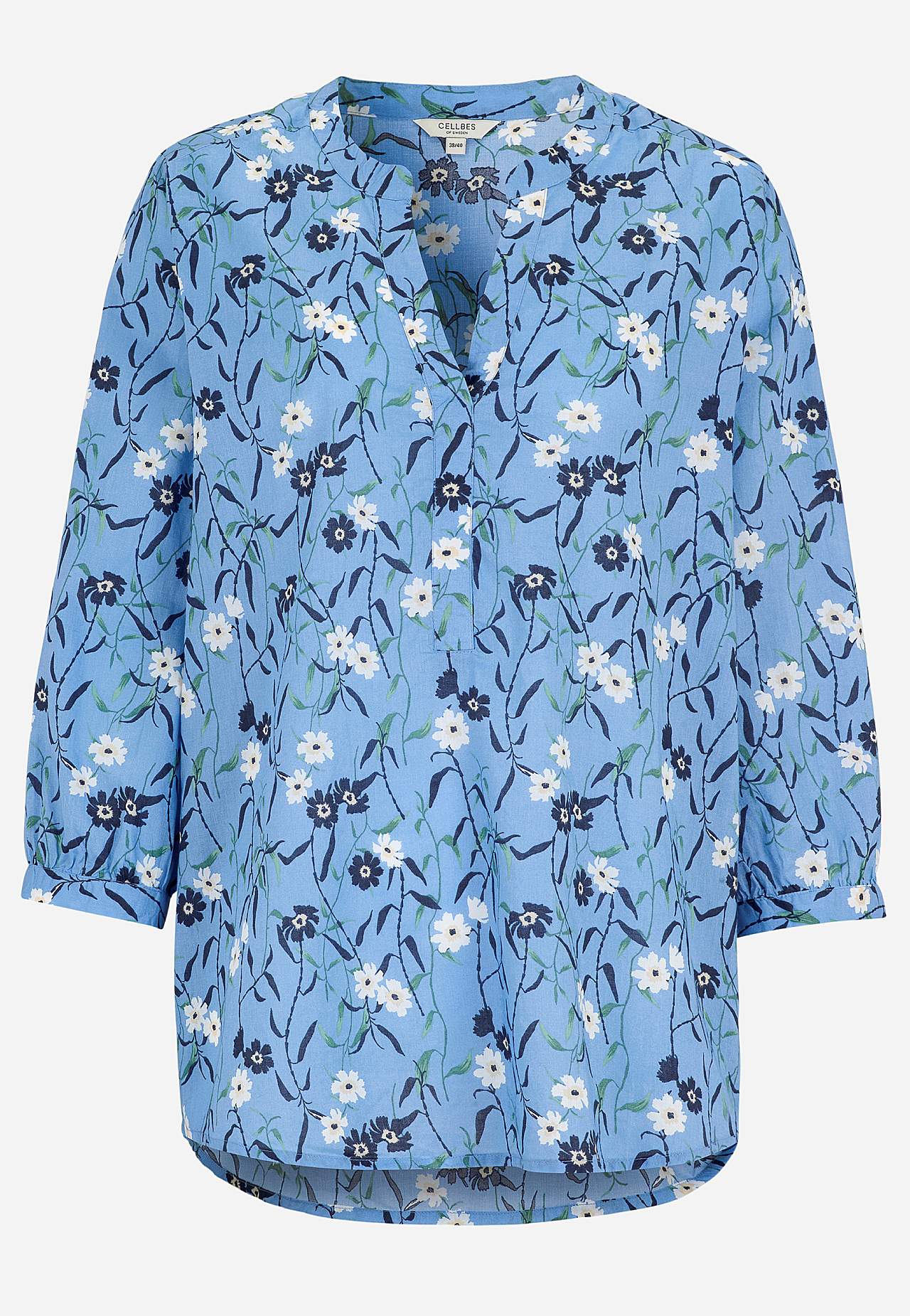 Kukkakuvioinen, kudottu tunika