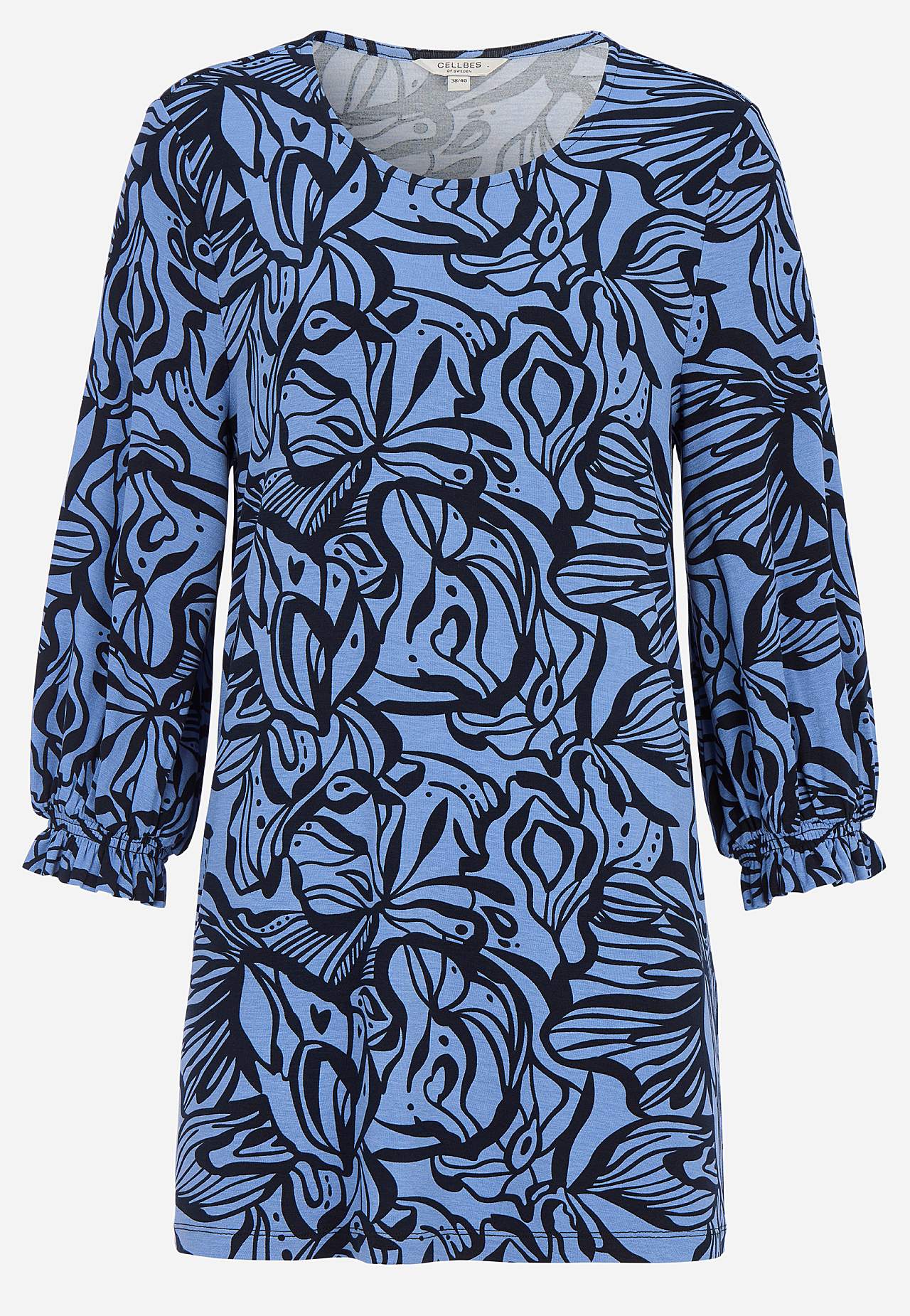 Trikootunika smokkidetaljilla