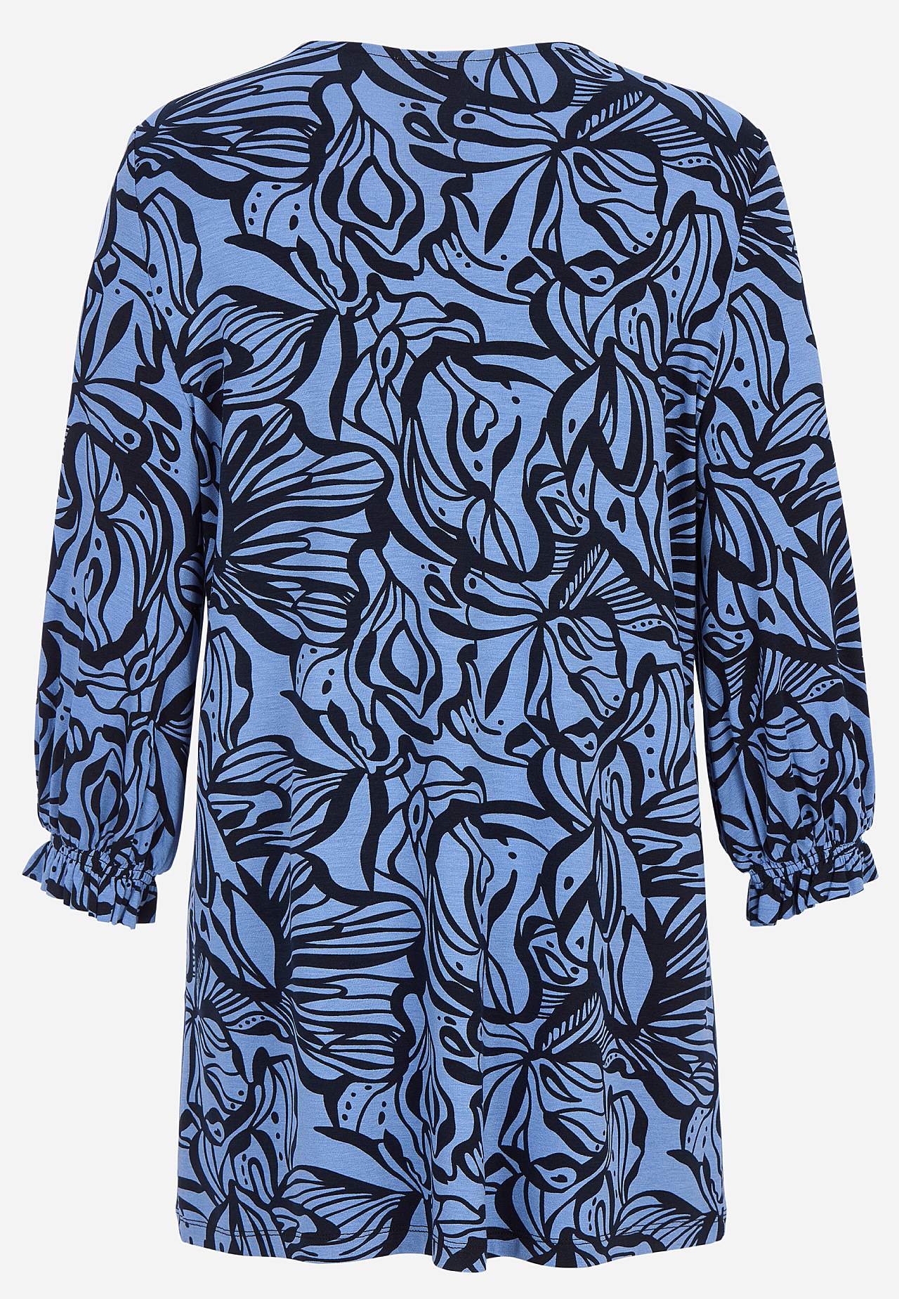 Trikootunika smokkidetaljilla