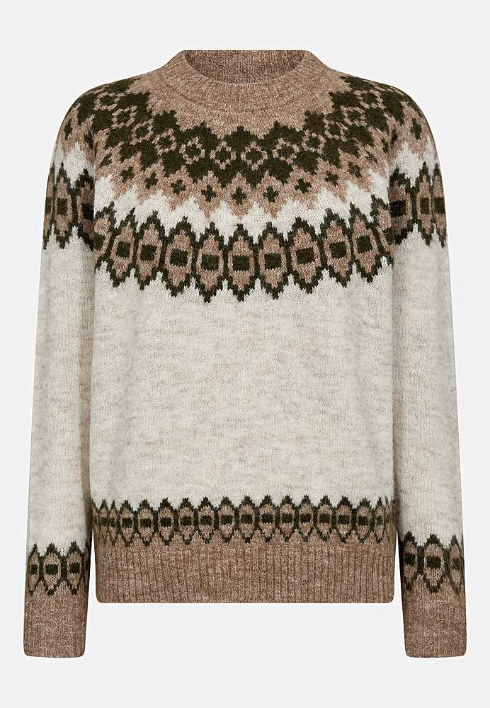 Neulepusero jacquard-kuviolla