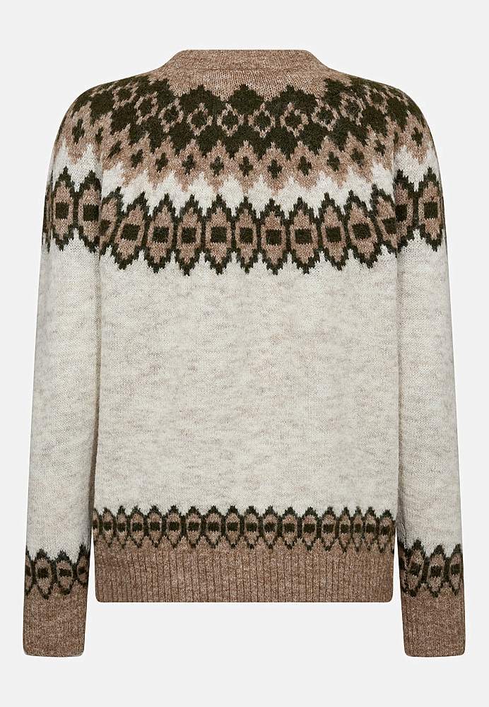 Neulepusero jacquard-kuviolla