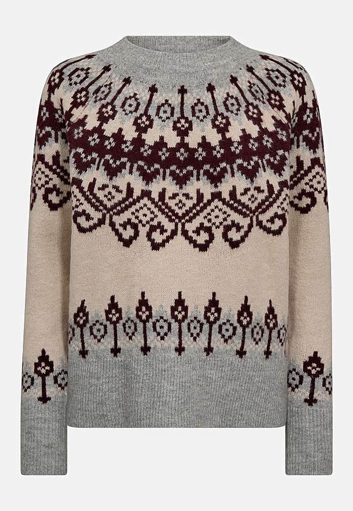 Neulepusero jacquard-kuviolla