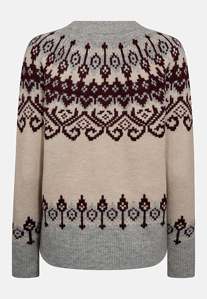 Neulepusero jacquard-kuviolla