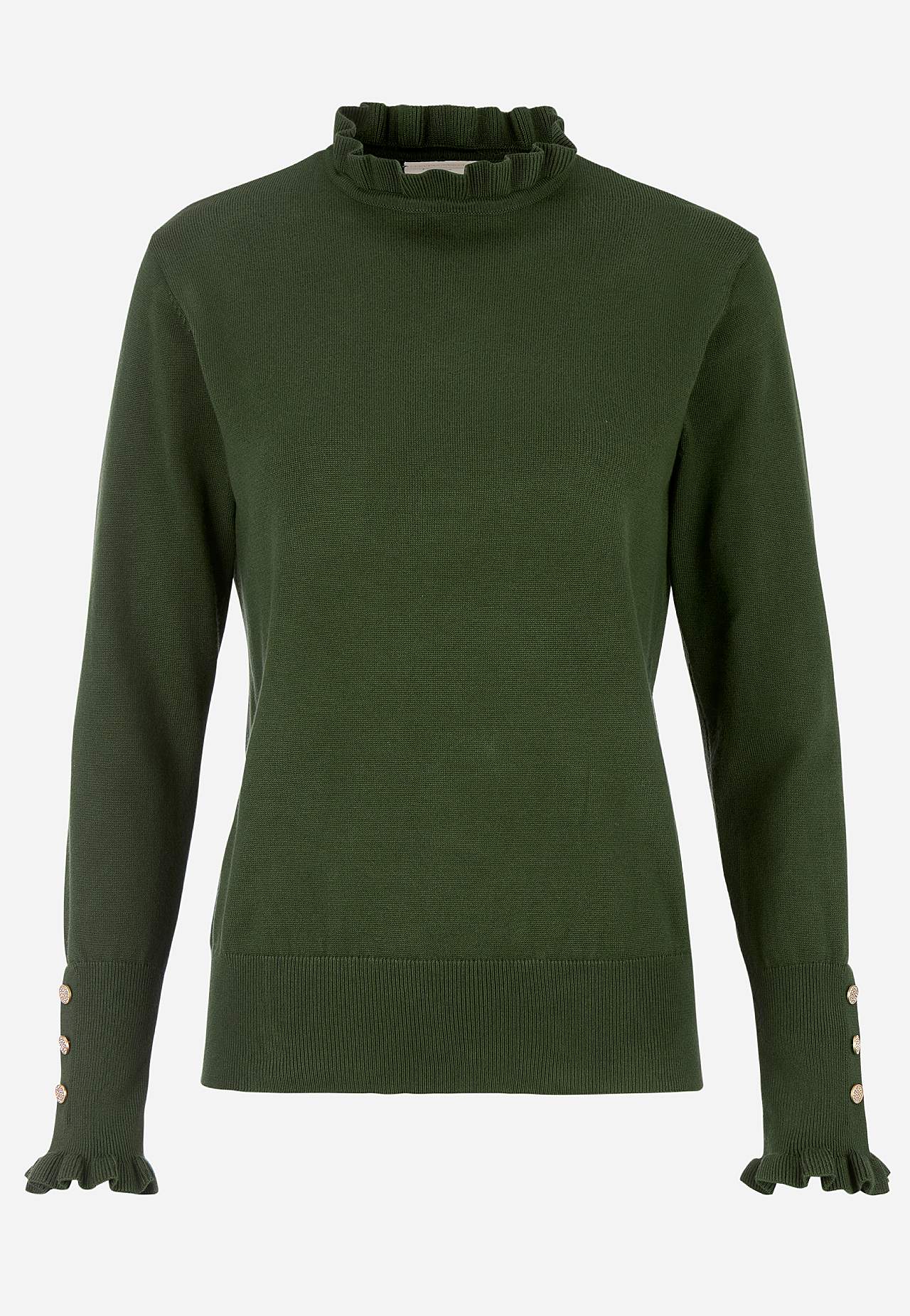 Tiheäsilmukkainen neule napeilla