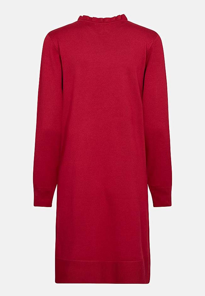 Tiheäsilmukkainen mekko napeilla