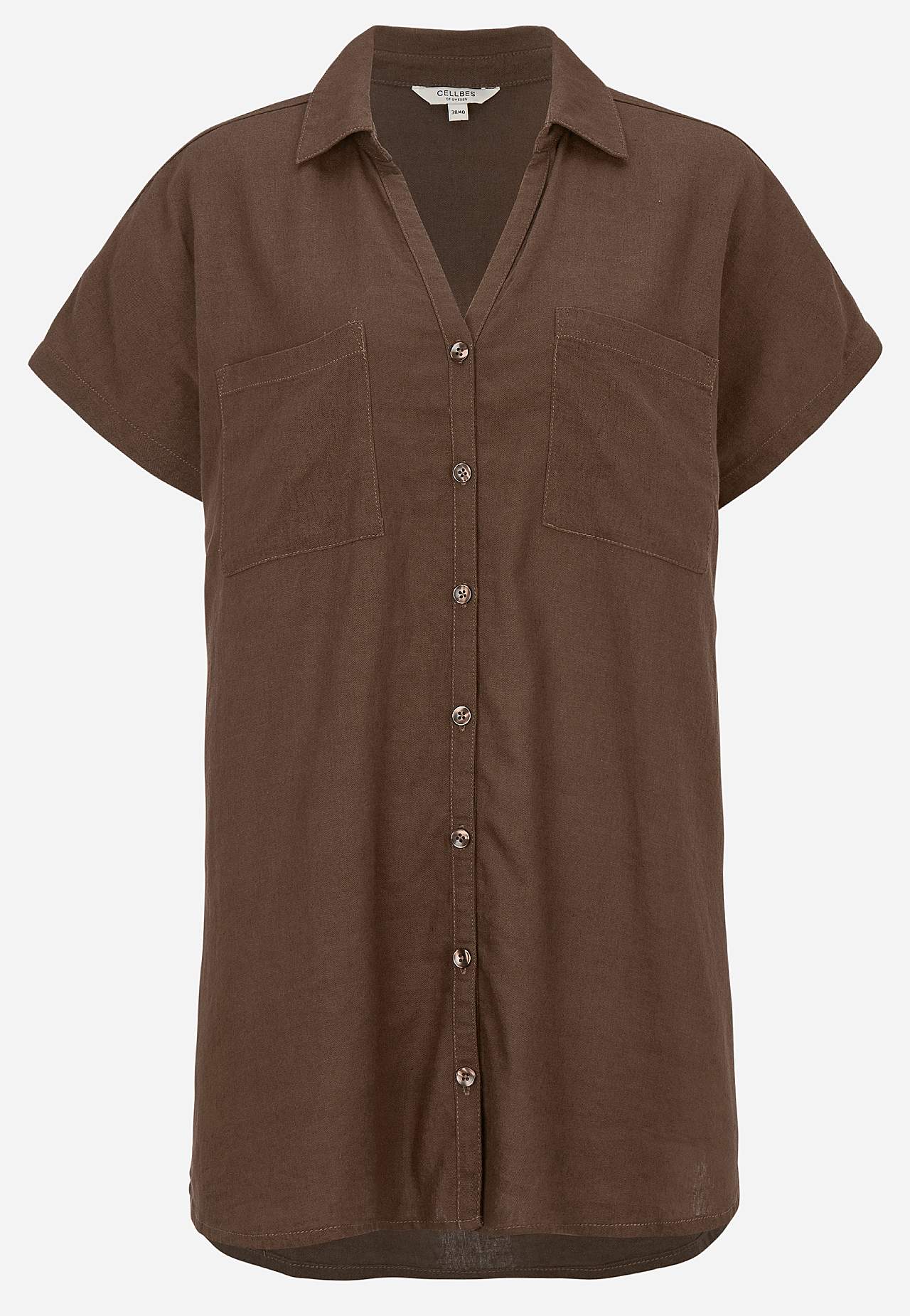 Pellavatunika taskuilla