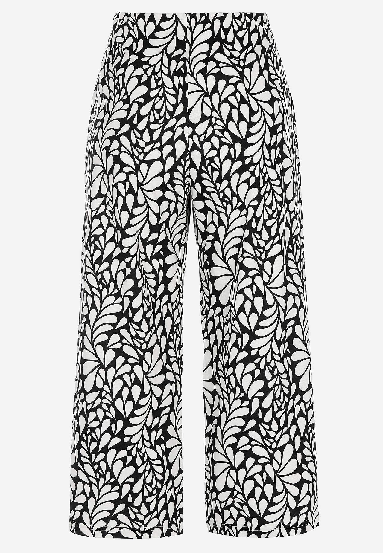 Culottehousut trikoosta