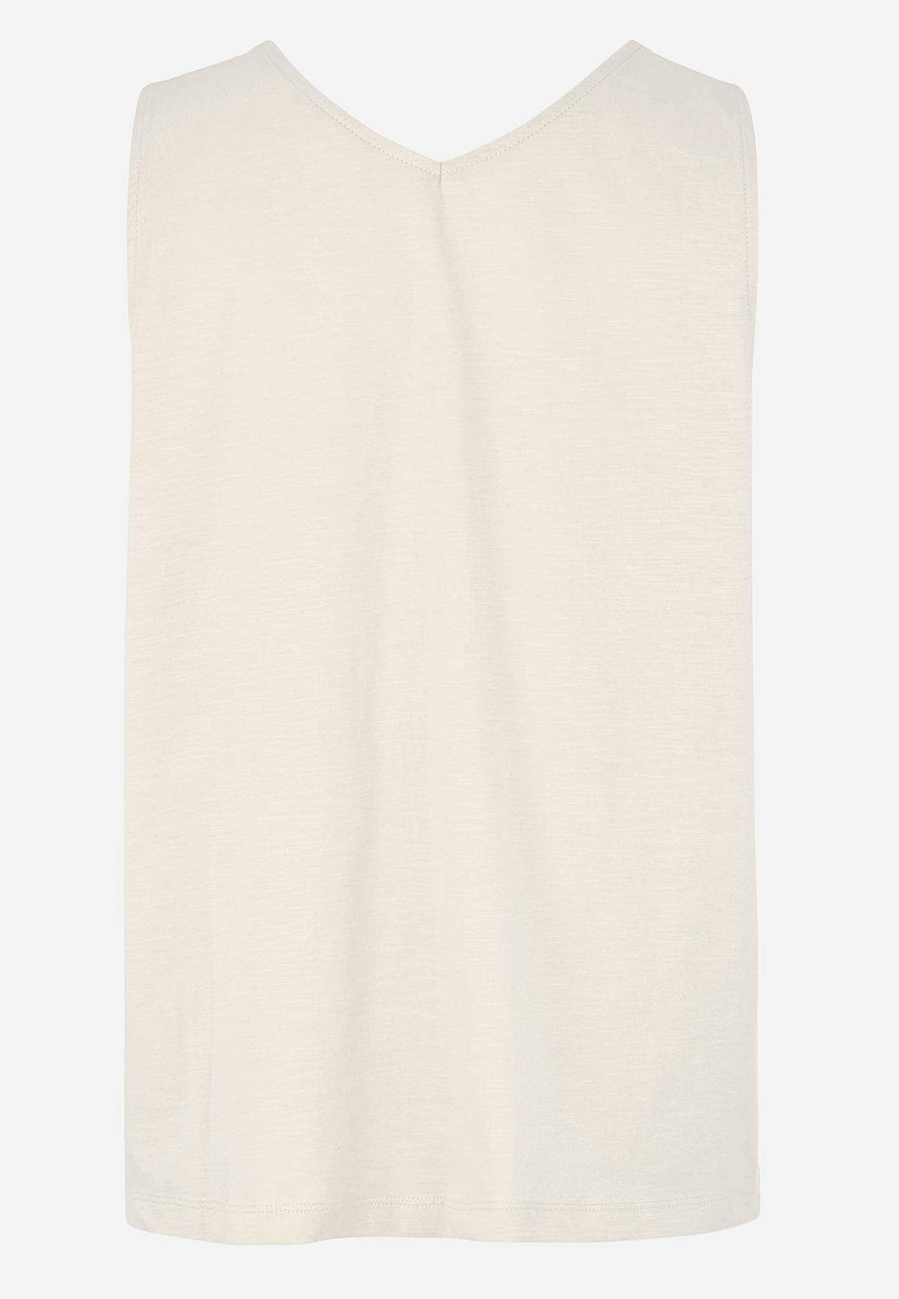 Hihaton trikootoppi v-pääntiellä