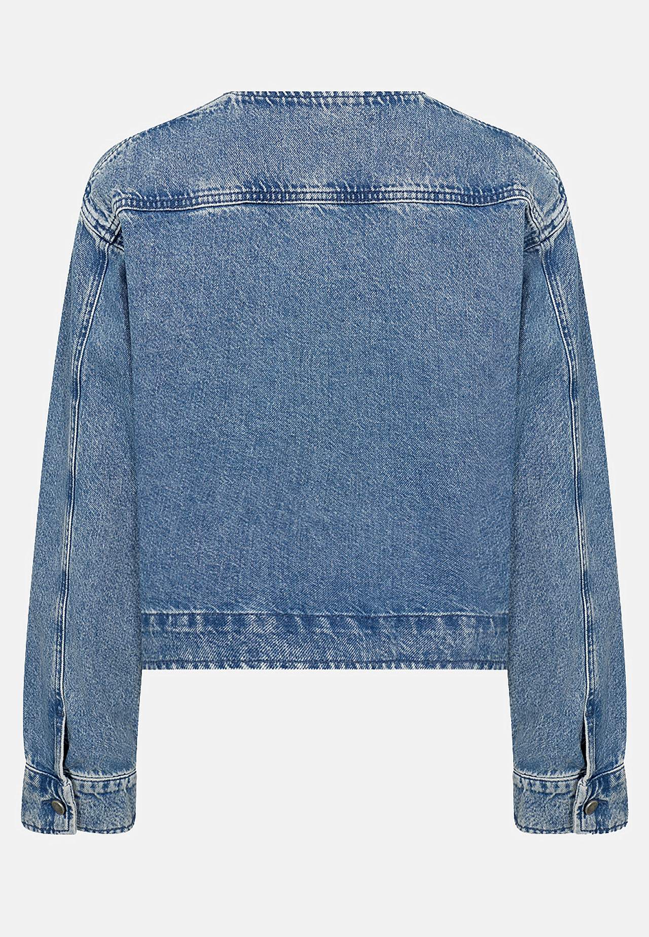 Farkkutakki pyöristetyllä pääntiellä