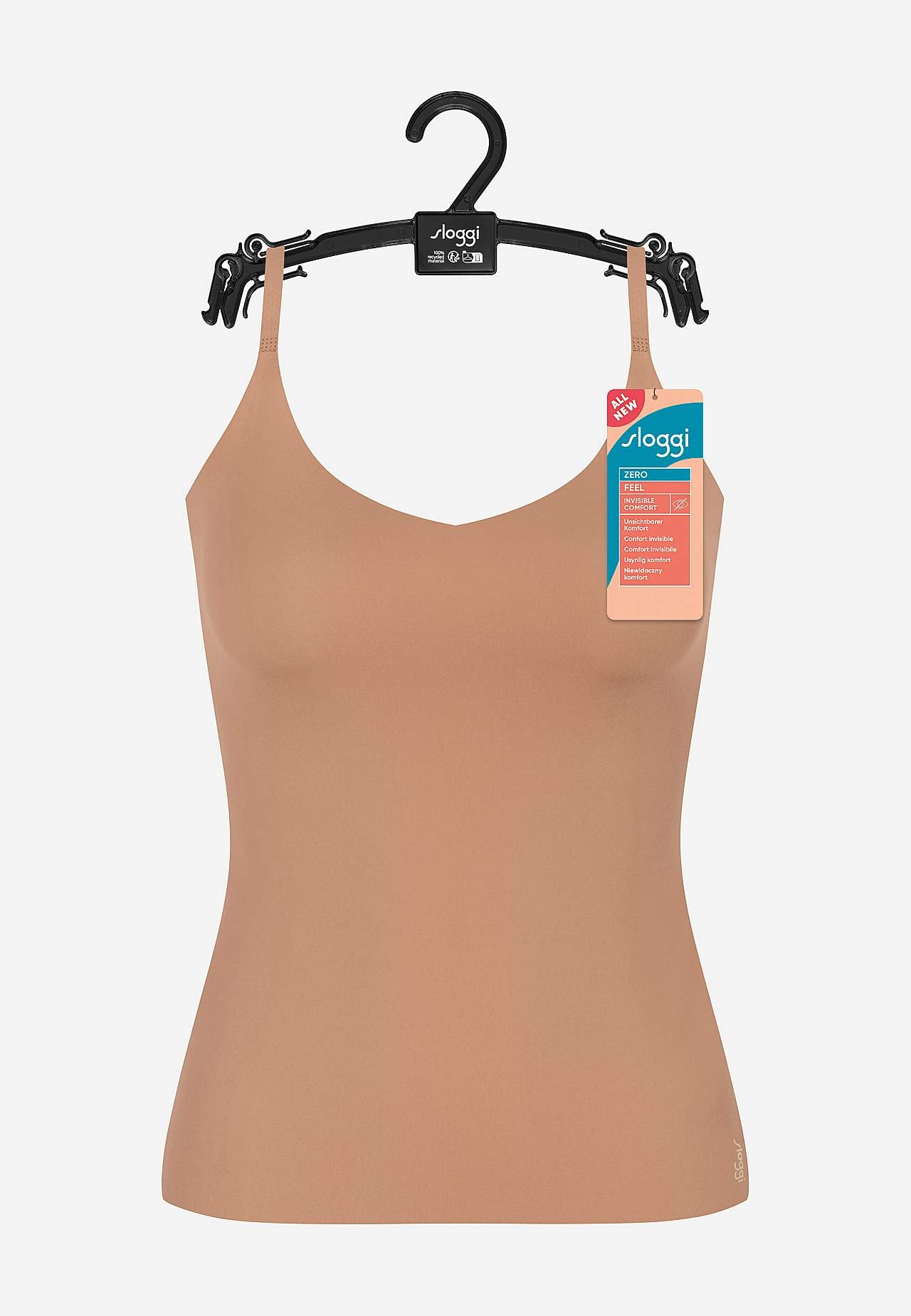 Saumaton toppi säädettävillä olkaremmeillä ZERO Feel 2.0 Spaghetti top